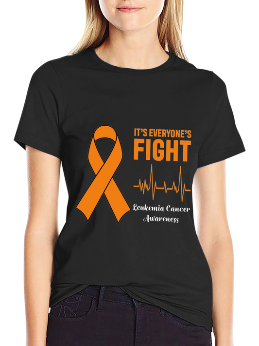 Leukemia Awareness Black T-Shirt