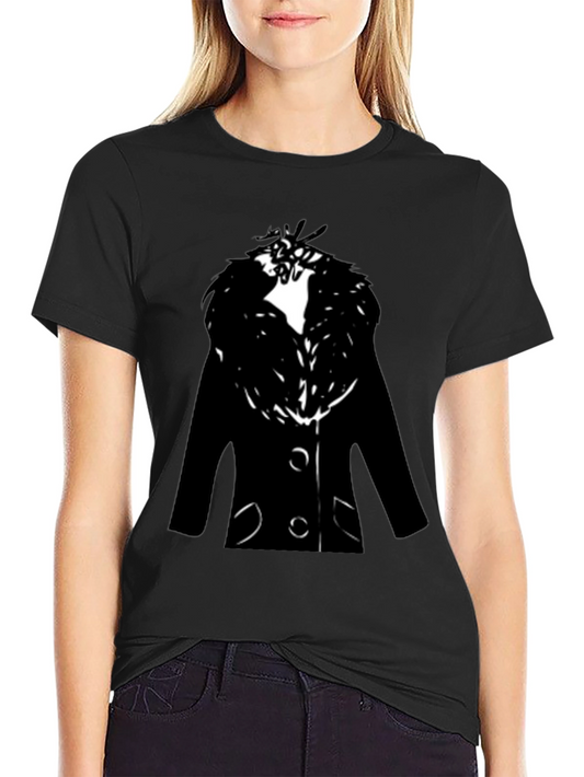 Mens Black Coat Graphic Tee