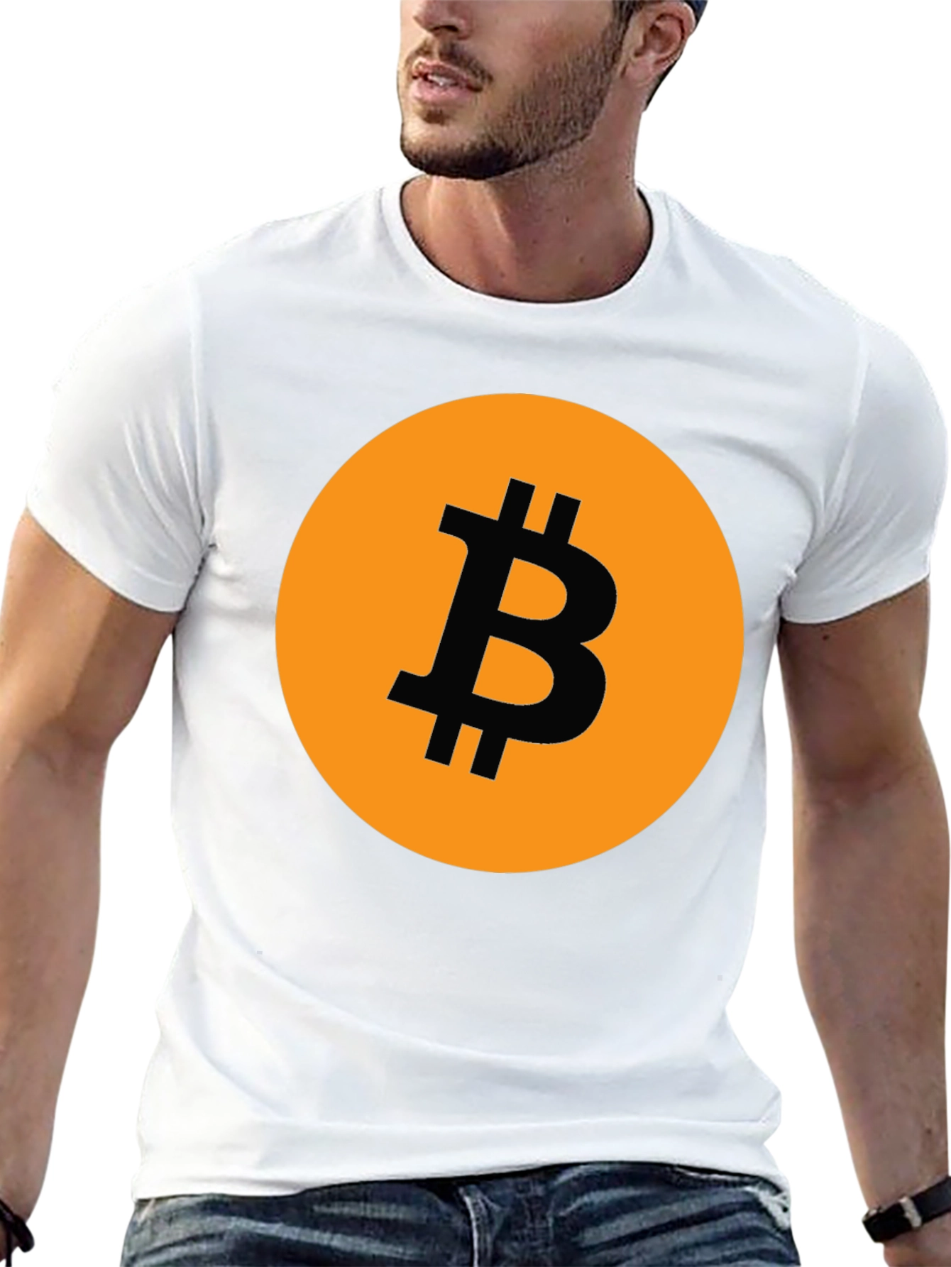 Bitcoin Logo Graphic Tee - Black
