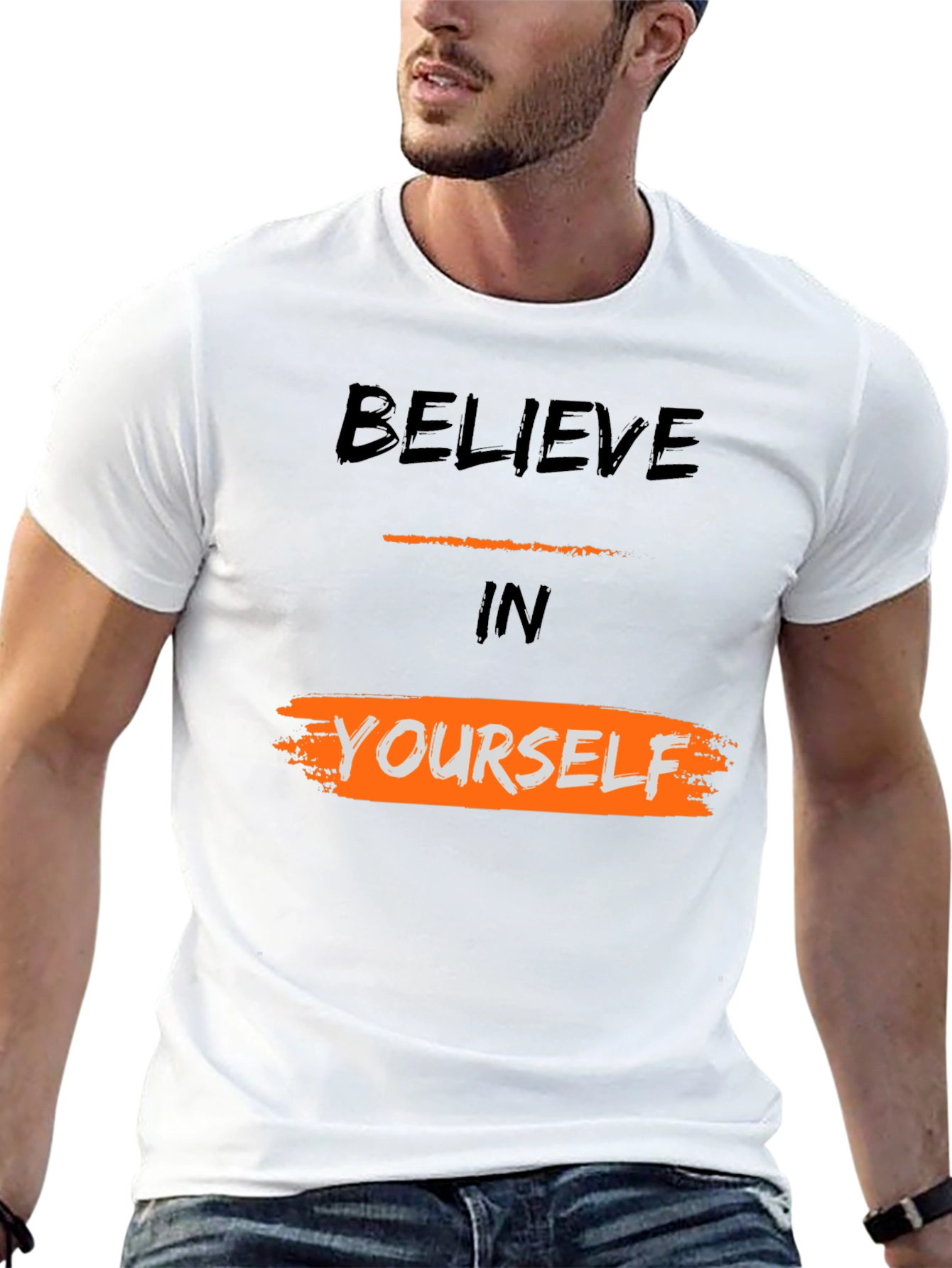 Believe in Yourself Graphic Tee - Black