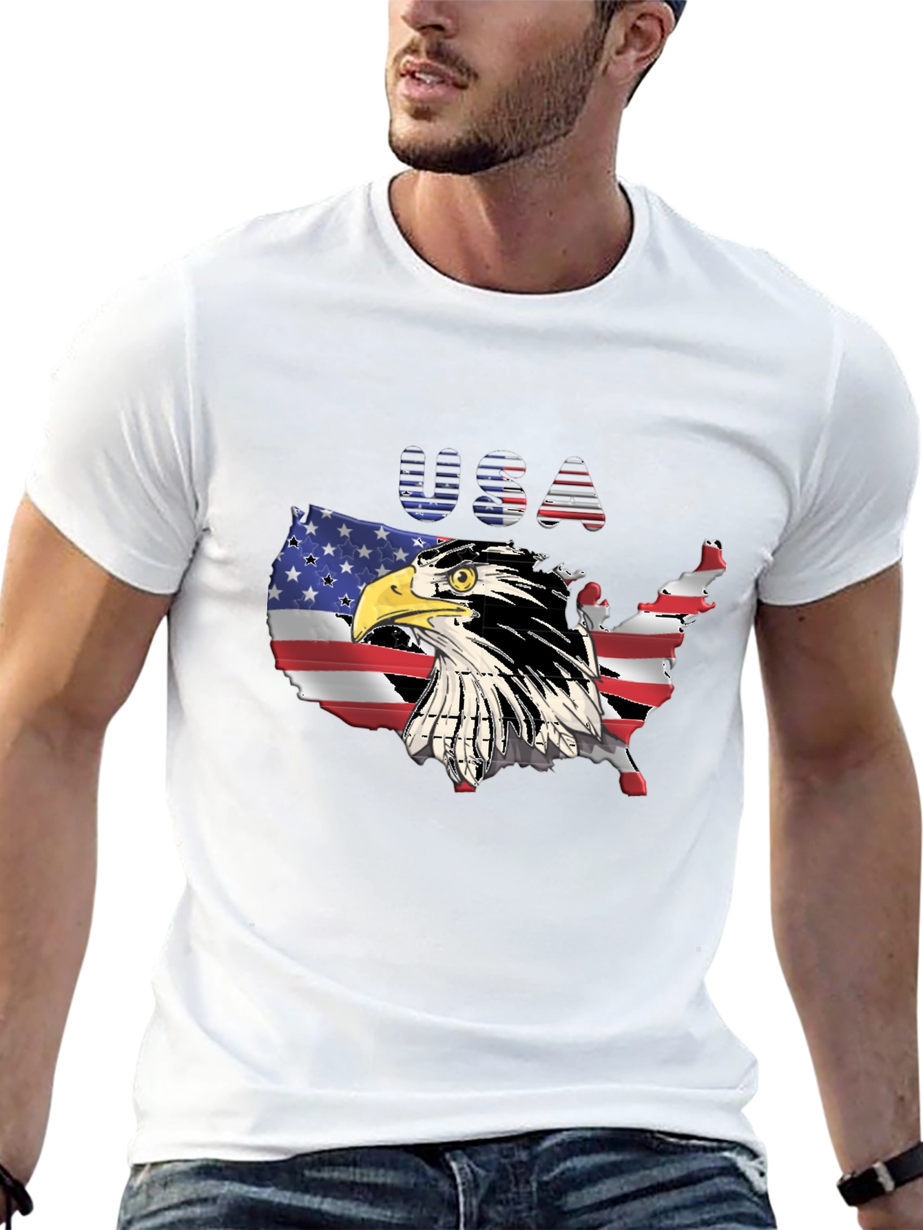 USA Eagle Graphic T-Shirt