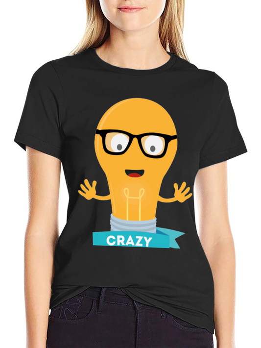 Crazy Idea Light Bulb Mens T-Shirt
