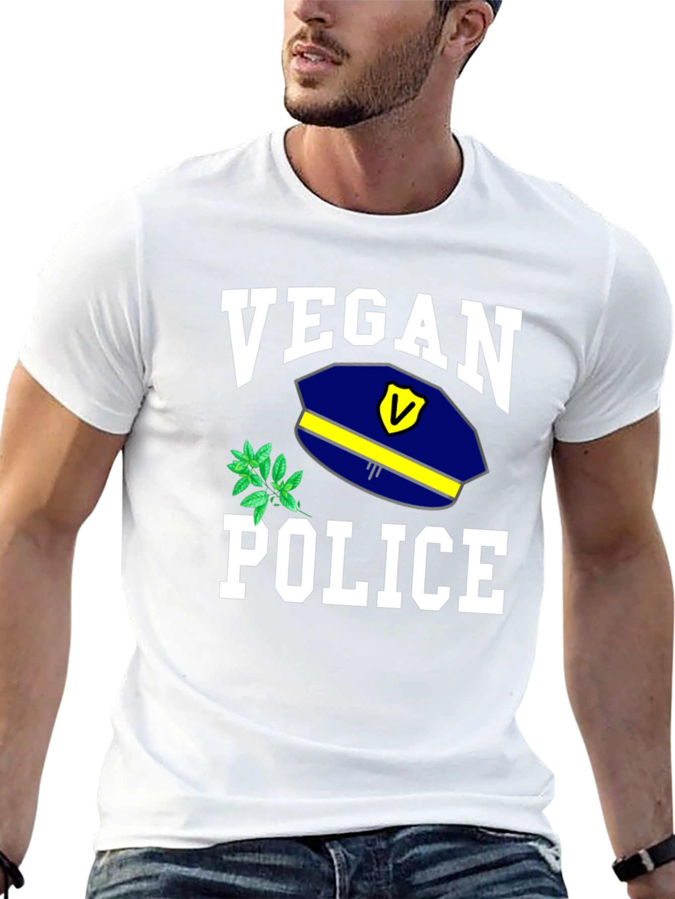 Vegan Police T-Shirt - Funny Graphic Tee