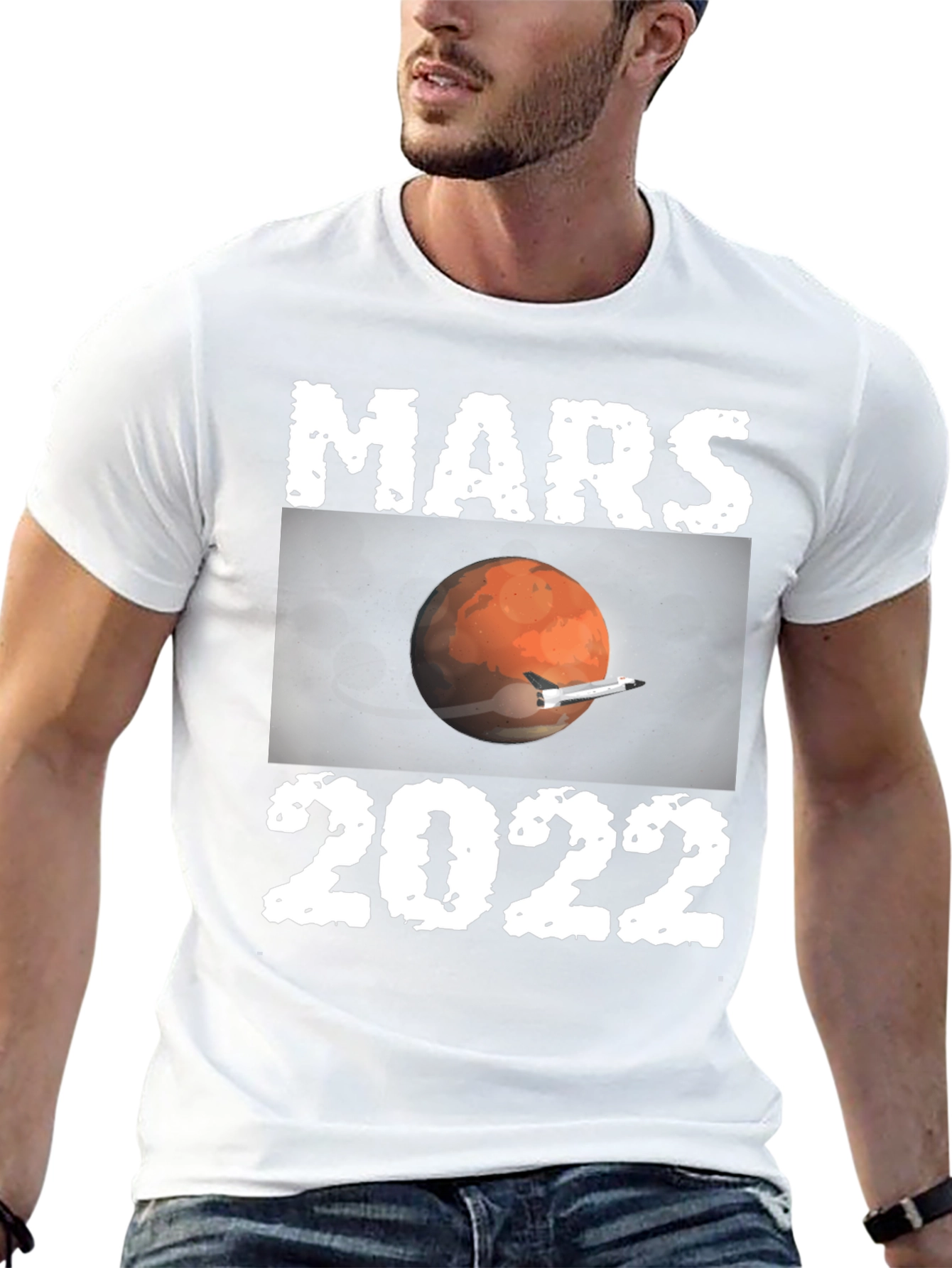 Mars 2022 Graphic T-Shirt Space Travel Tee