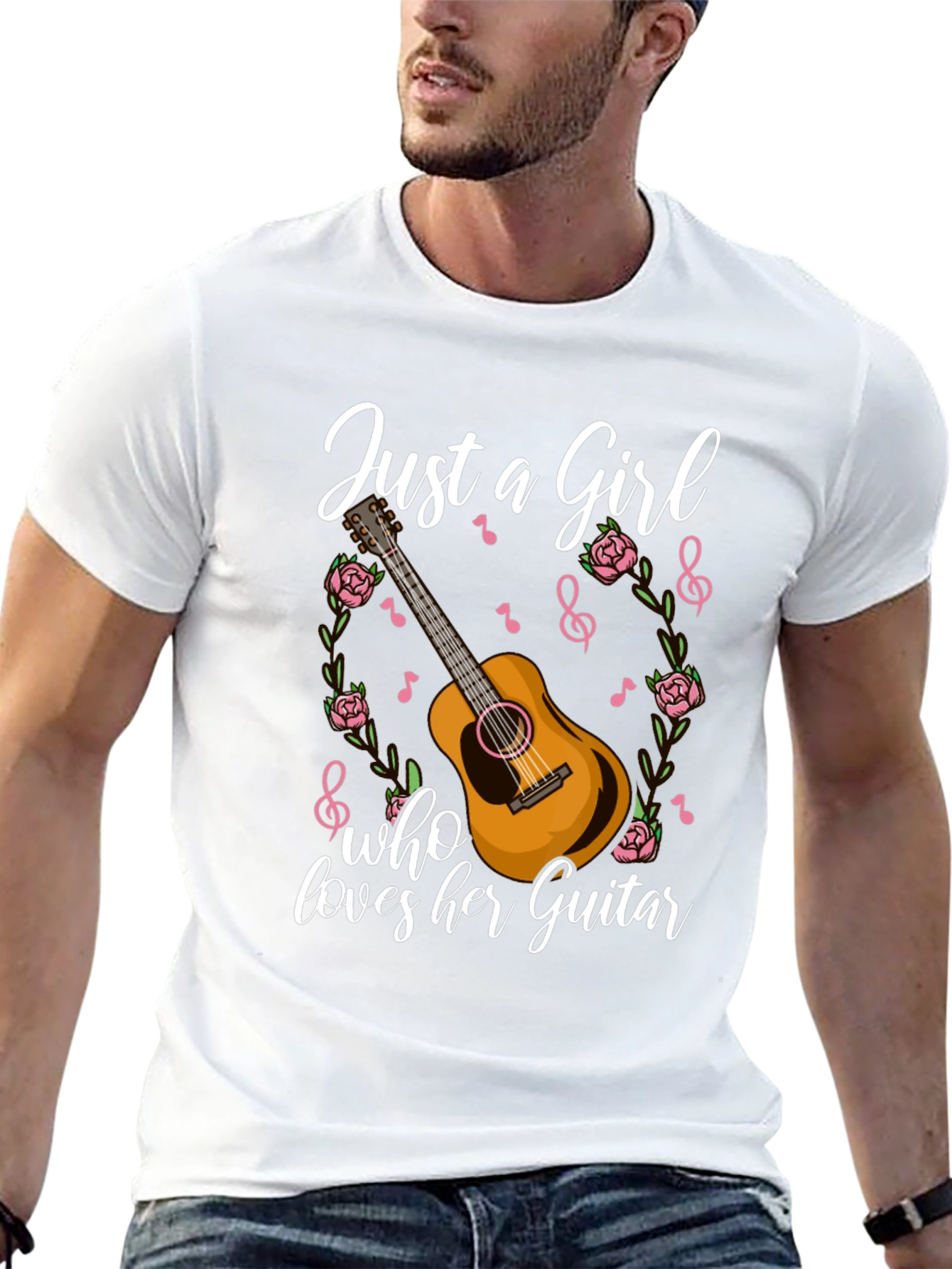 Just A Girl Who Loves Her Guitar T-Shirt