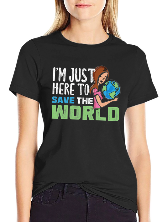 Save The World Graphic Tee - Earth Day T-Shirt