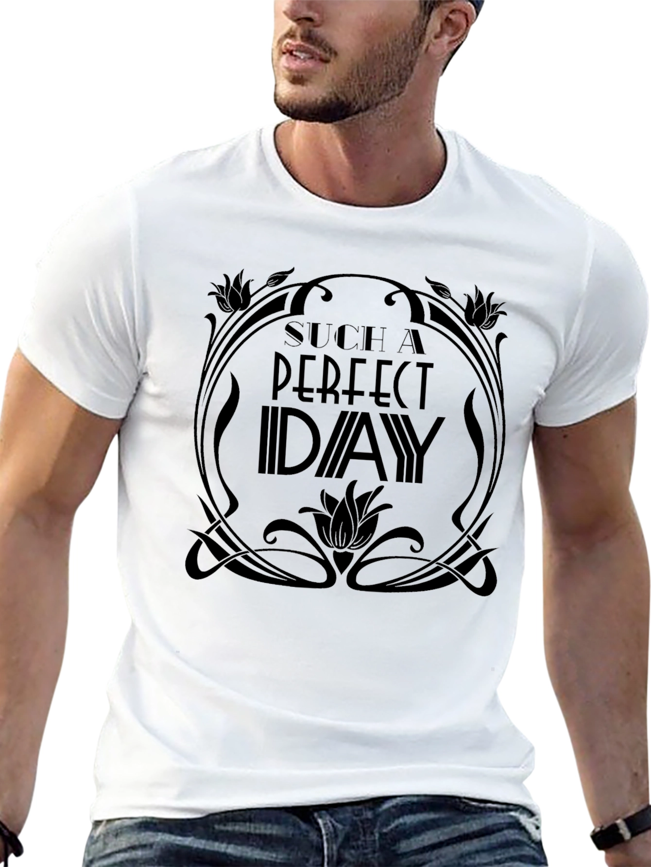 Perfect Day Graphic T-Shirt - Black