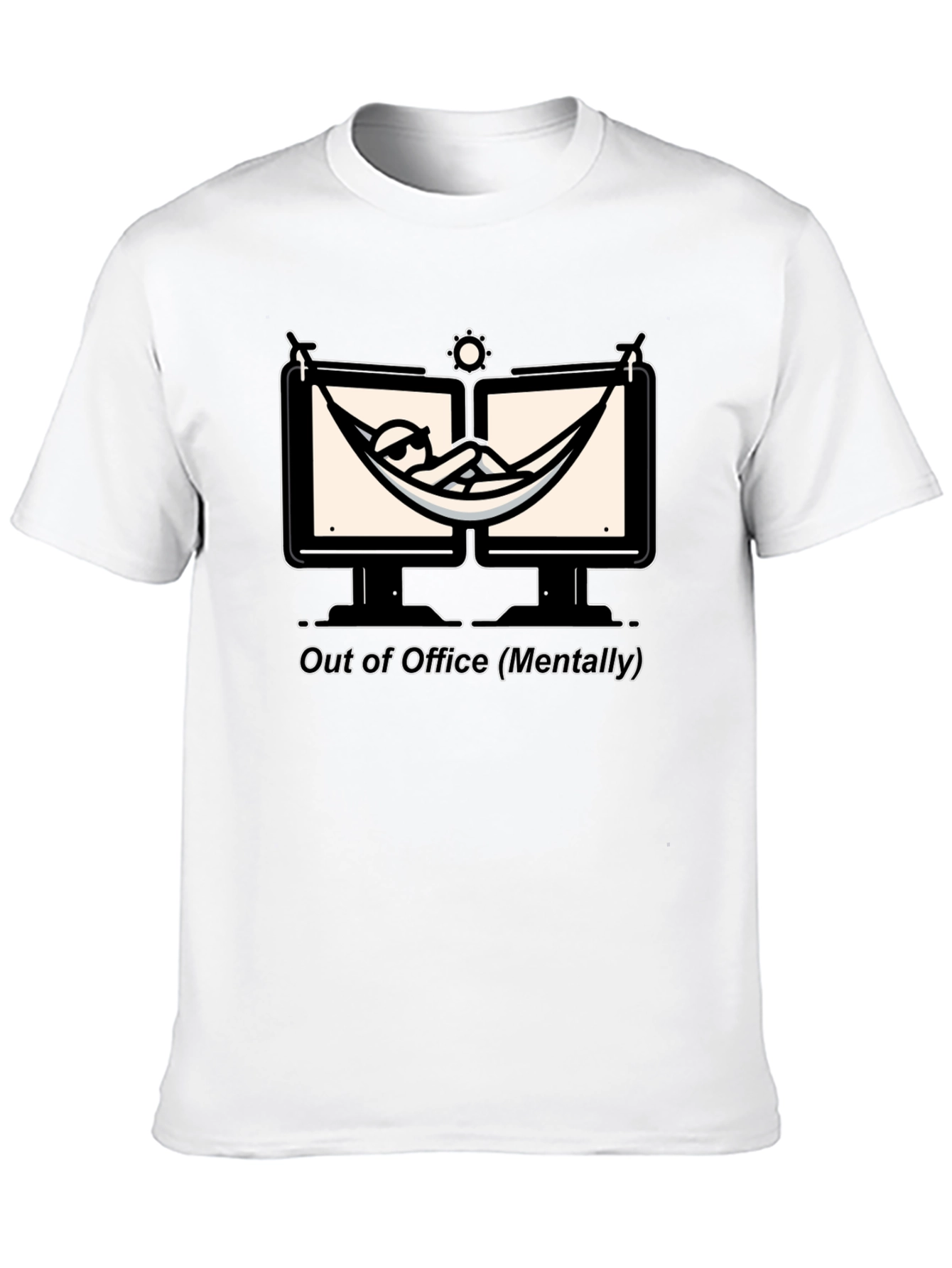 Out of Office T-Shirt: Relax Mentally Graphic Tee