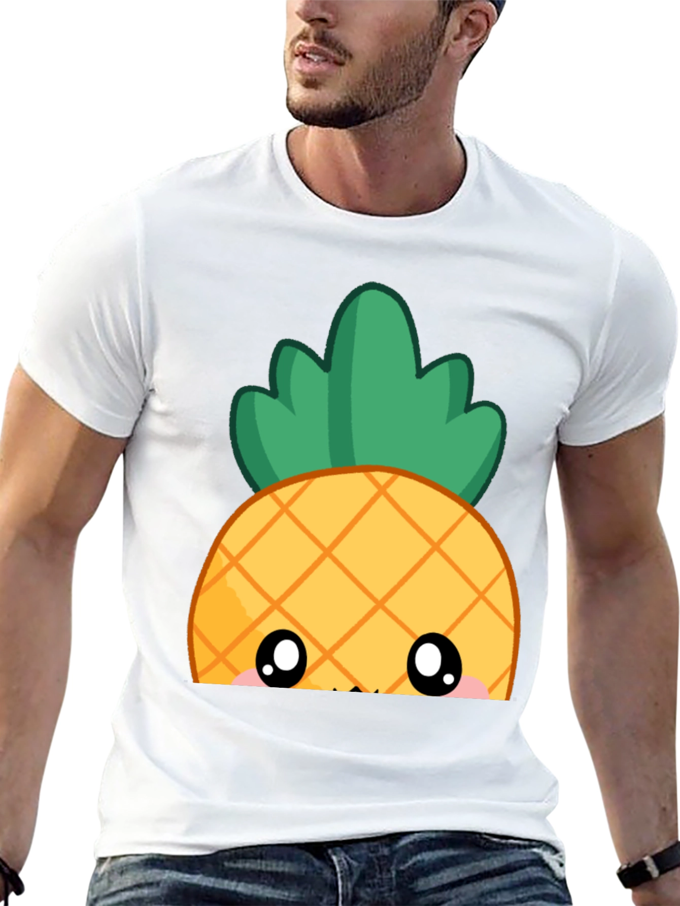 Cute Kawaii Pineapple Graphic Tee