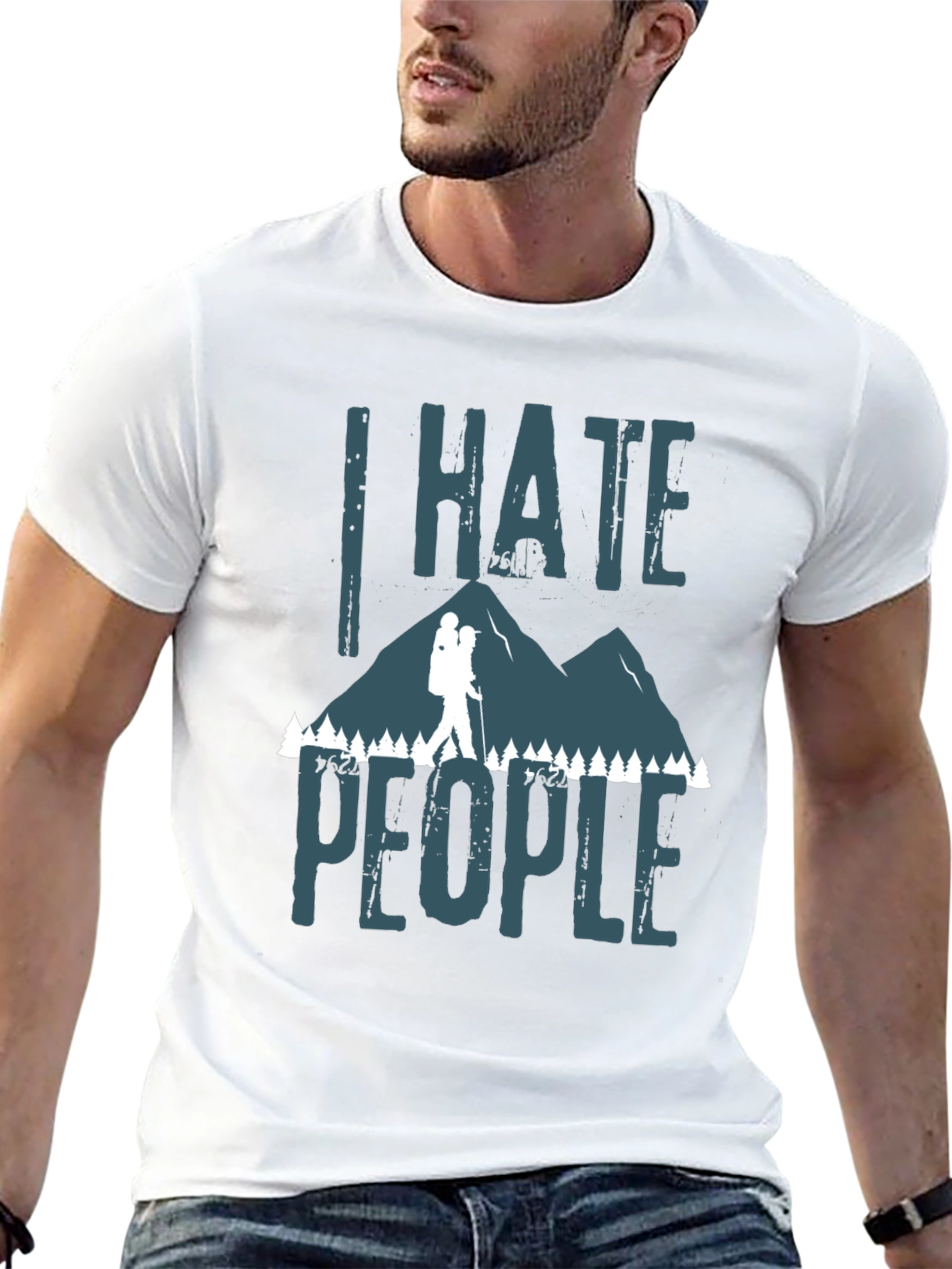 I Hate People Hiking Graphic Tee