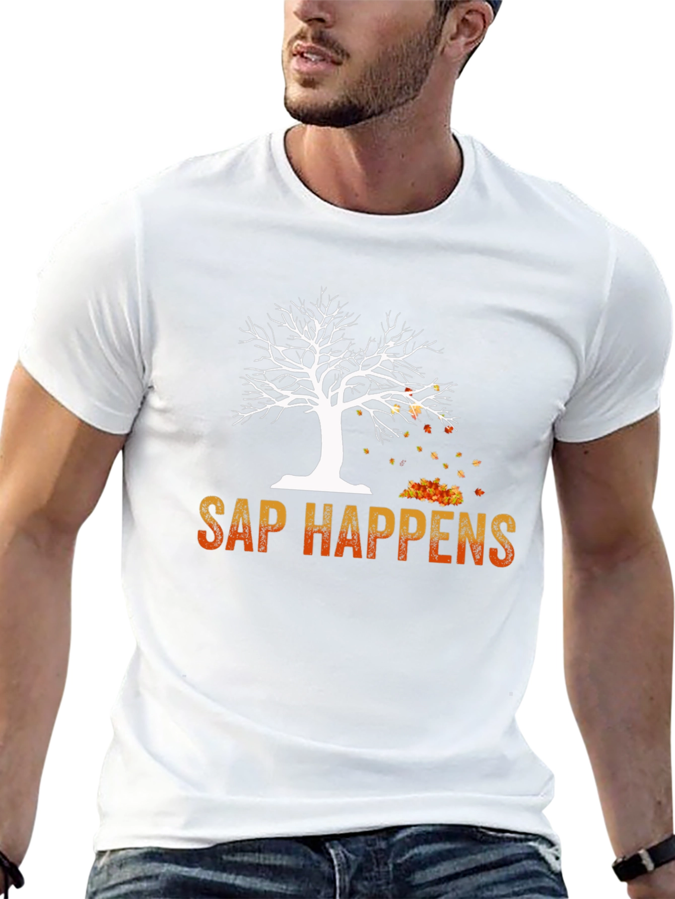 Sap Happens T-Shirt - Autumn Tree Design