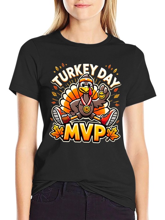 Turkey Day MVP T-Shirt - Thanksgiving Run