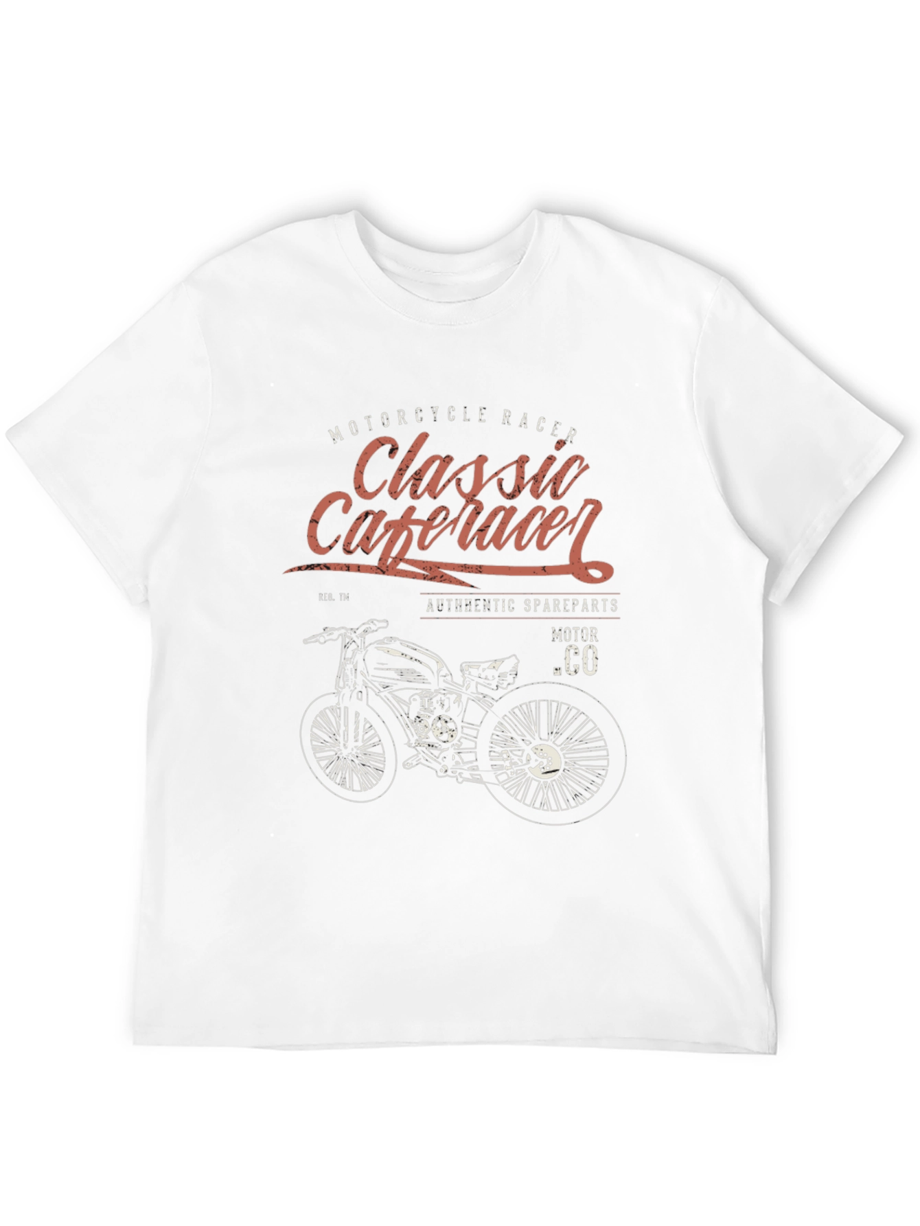 Classic Cafe Racer Motorcycle T-Shirt