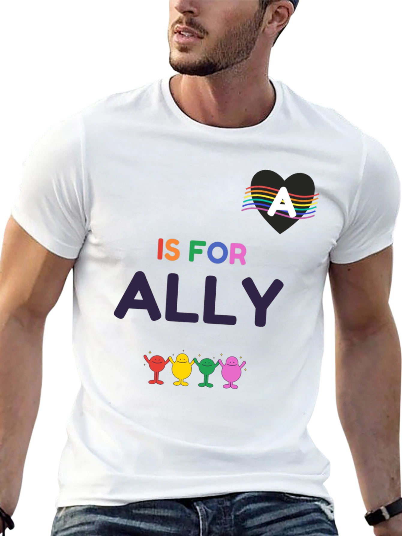 Ally Pride T-Shirt - LGBTQ+ Supporter Tee