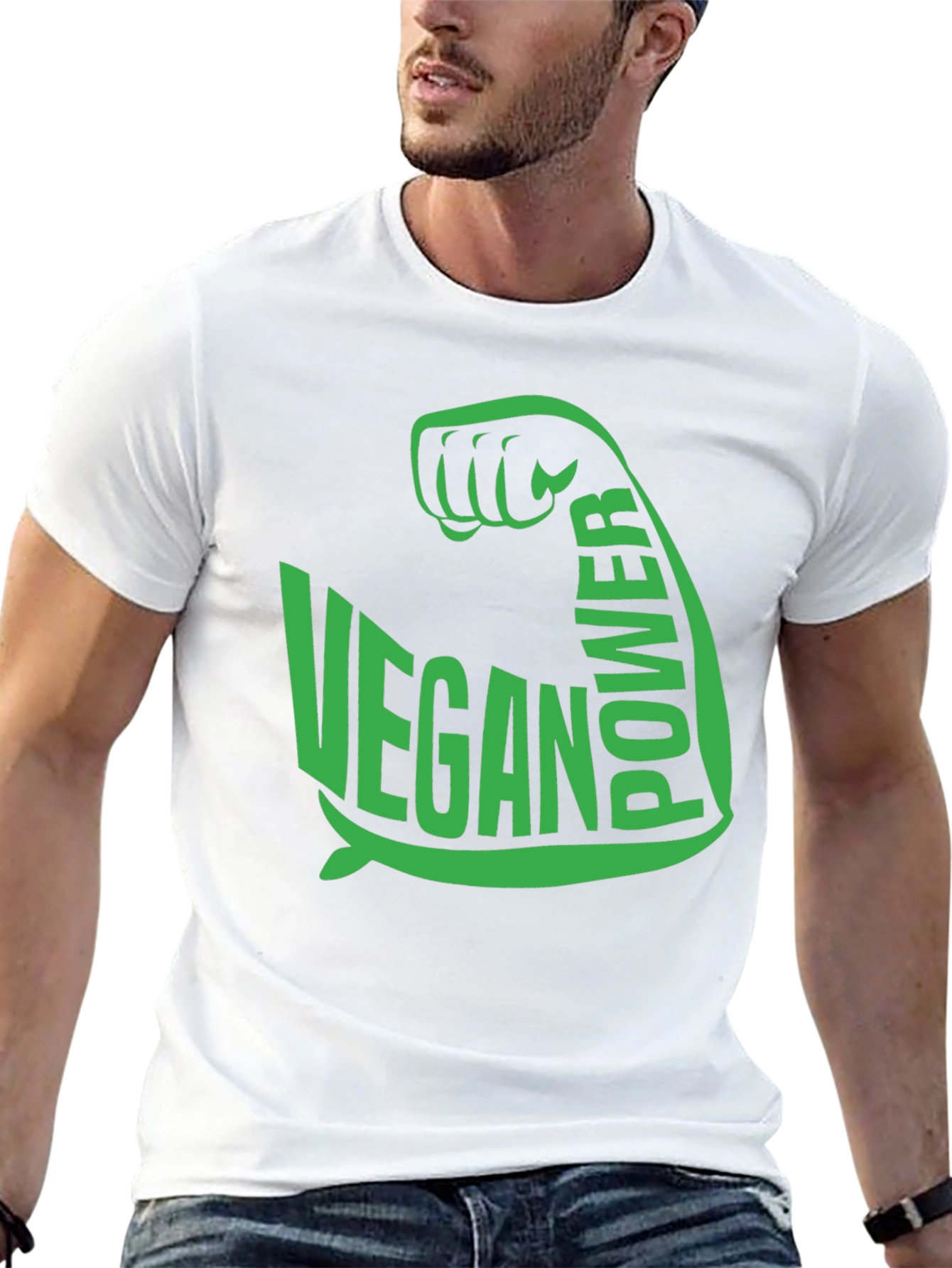 Vegan Power T-Shirt - Flex Your Compassion!