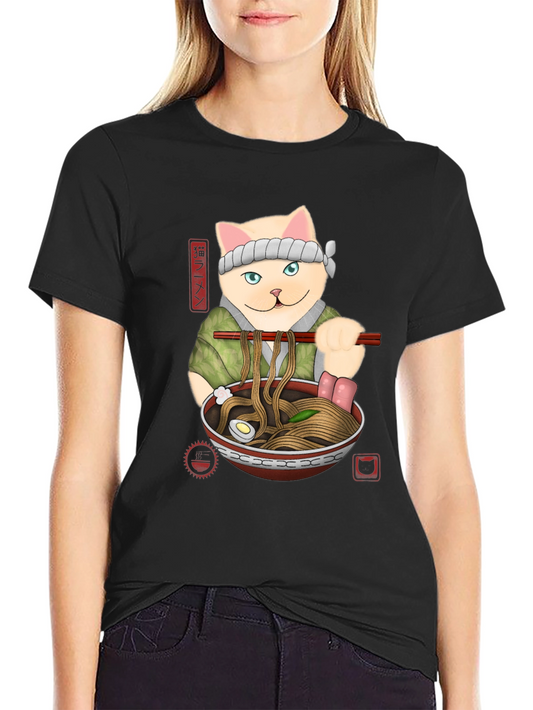 Cat Ramen T-Shirt - Unique Graphic Tee