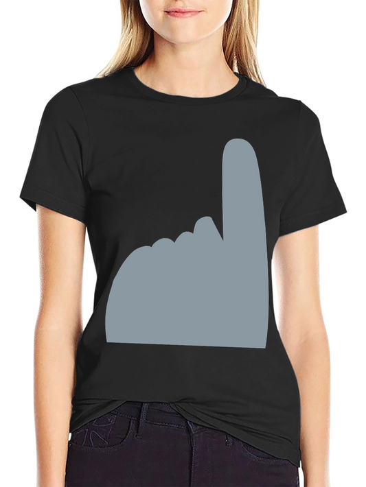 Novelty Number One Hand Black T-Shirt