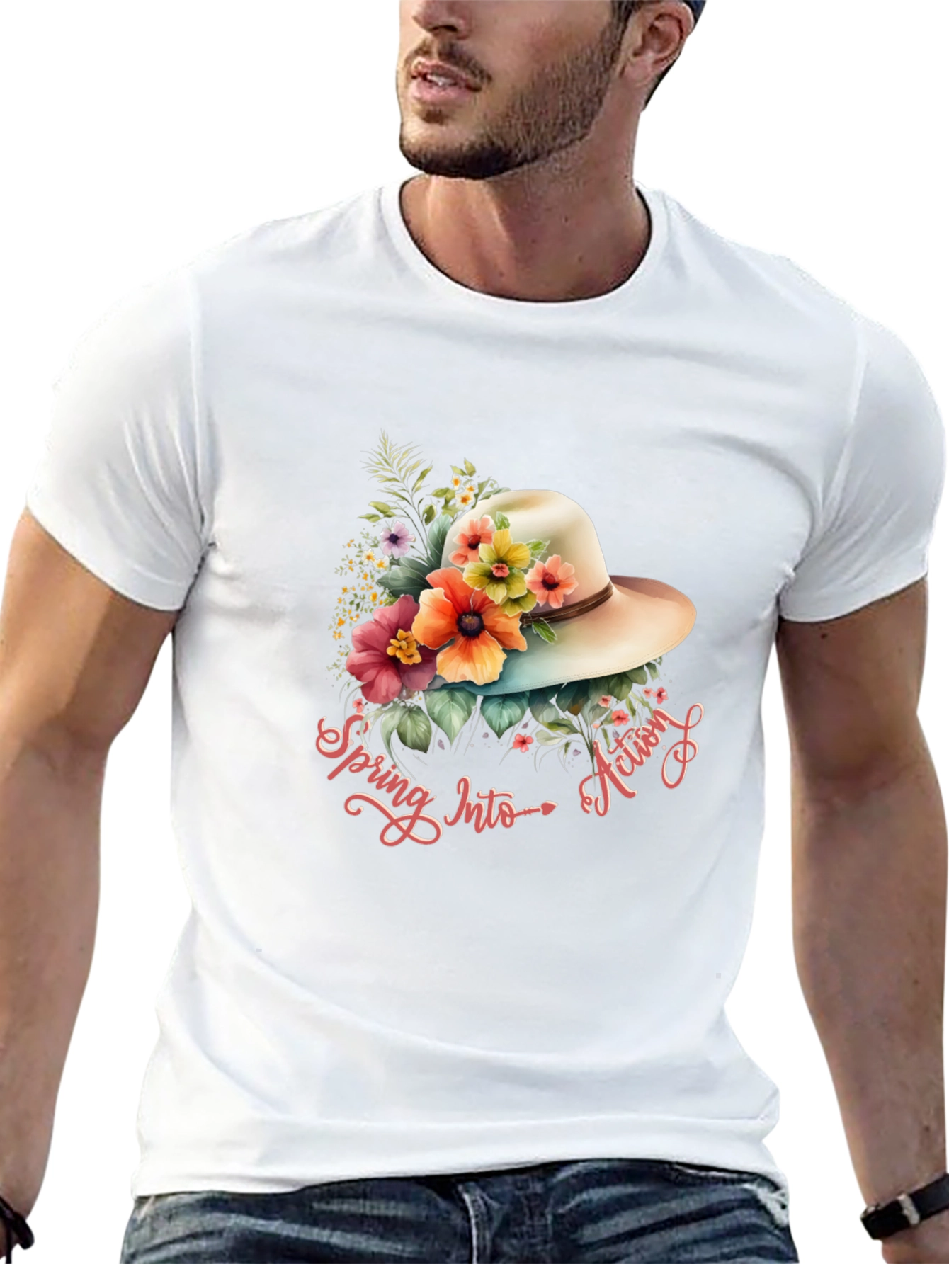 Spring into Action Graphic T-Shirt