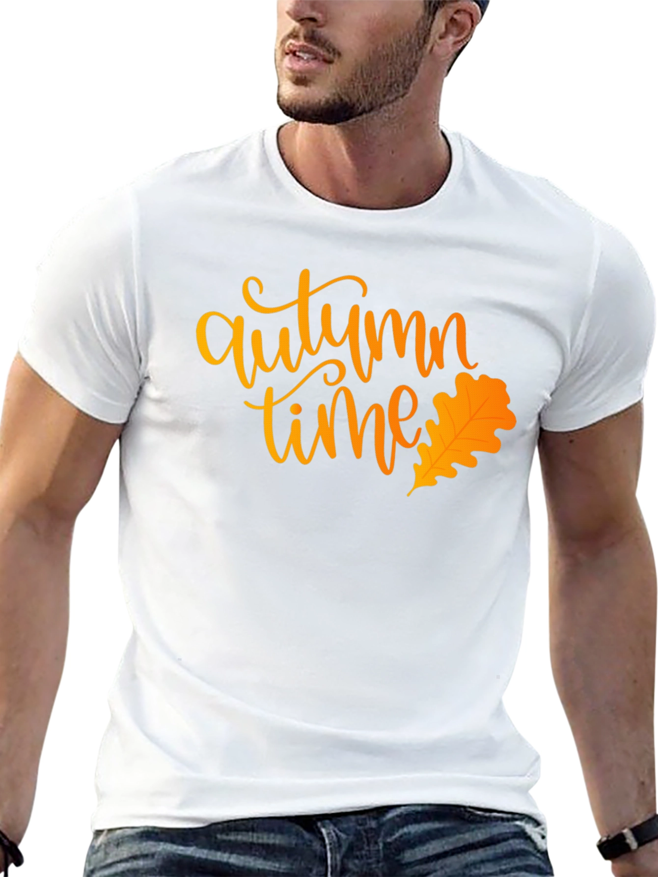 Autumn Time Black T-Shirt