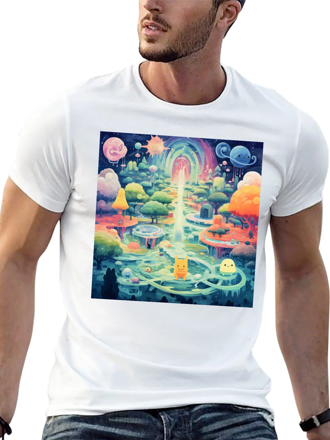 Colorful Dreamscape Graphic Tee