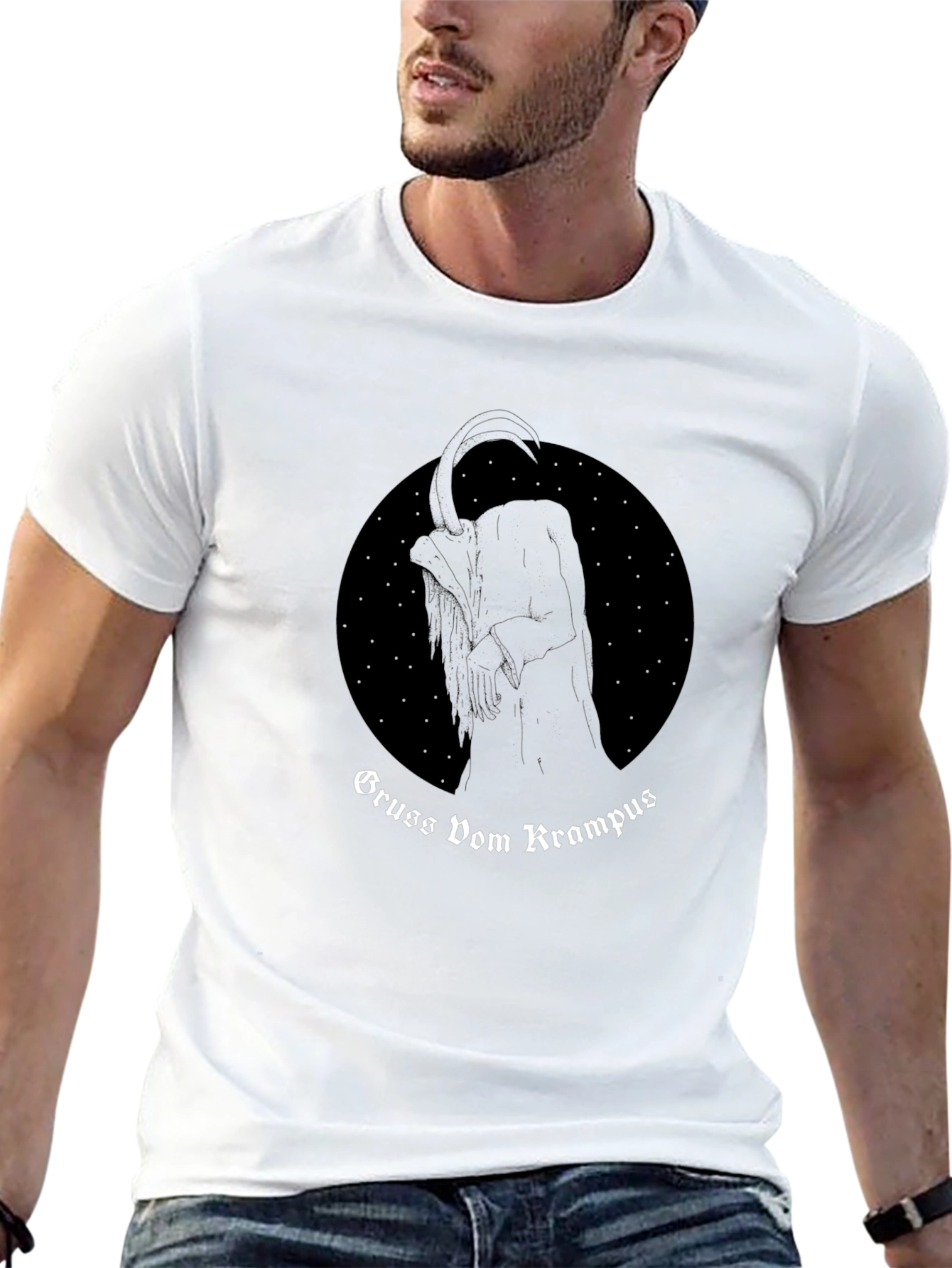 Gruss Vom Krampus Graphic Tee - Black T-Shirt