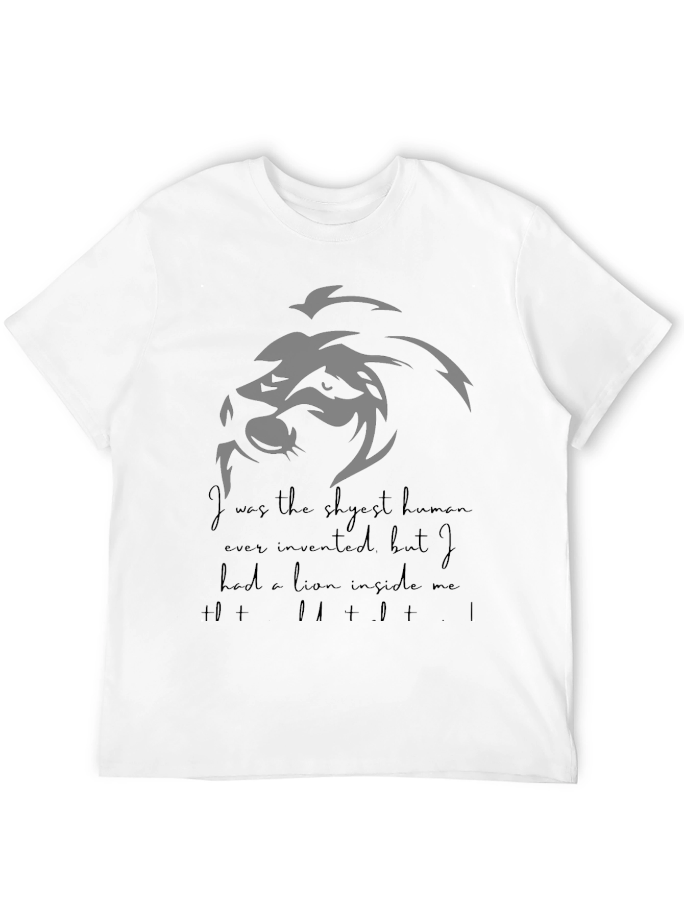 Lion Inside Graphic T-Shirt - Mens Crew Neck