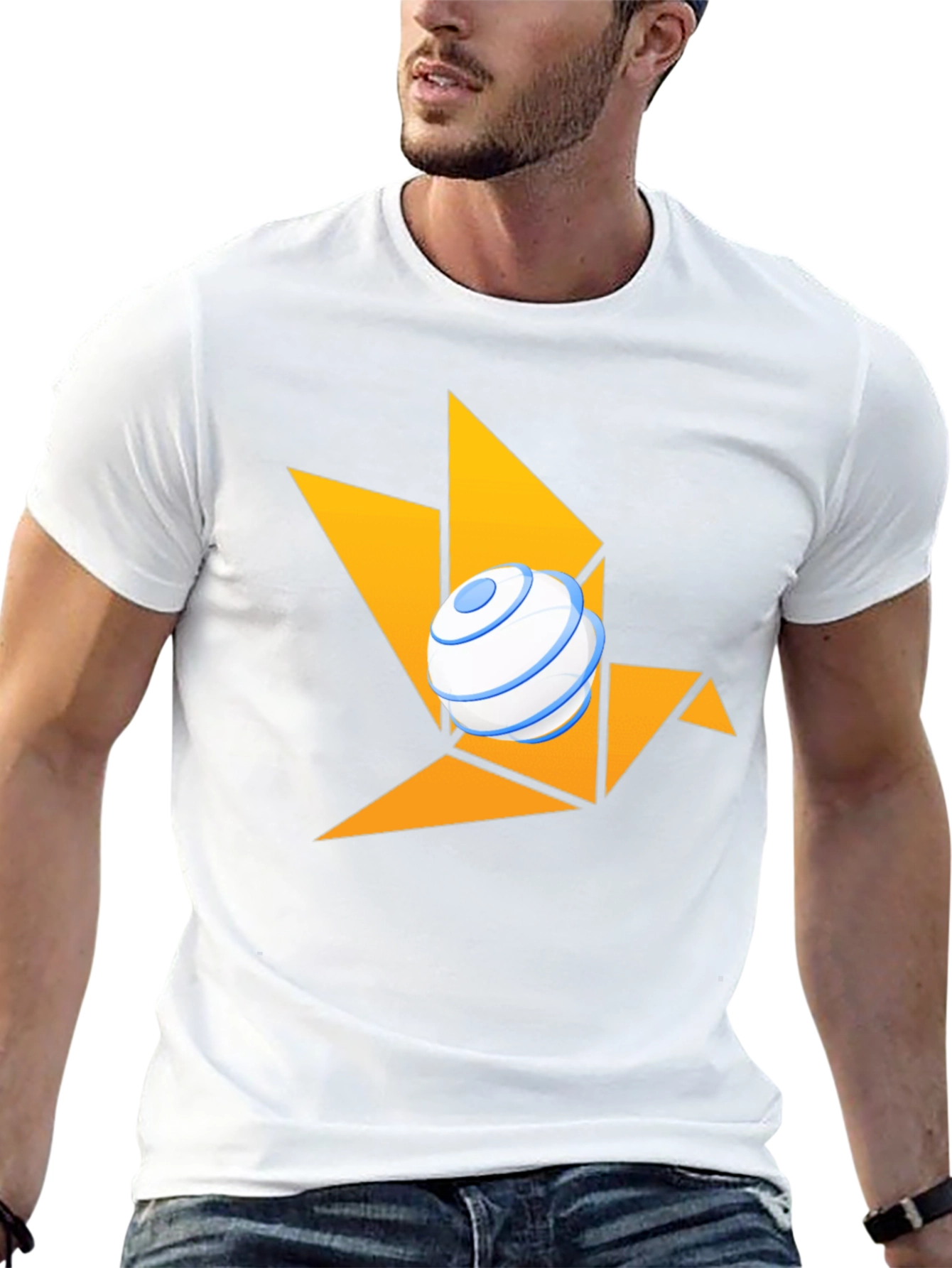 Geometric Bird Tee: Modern & Stylish