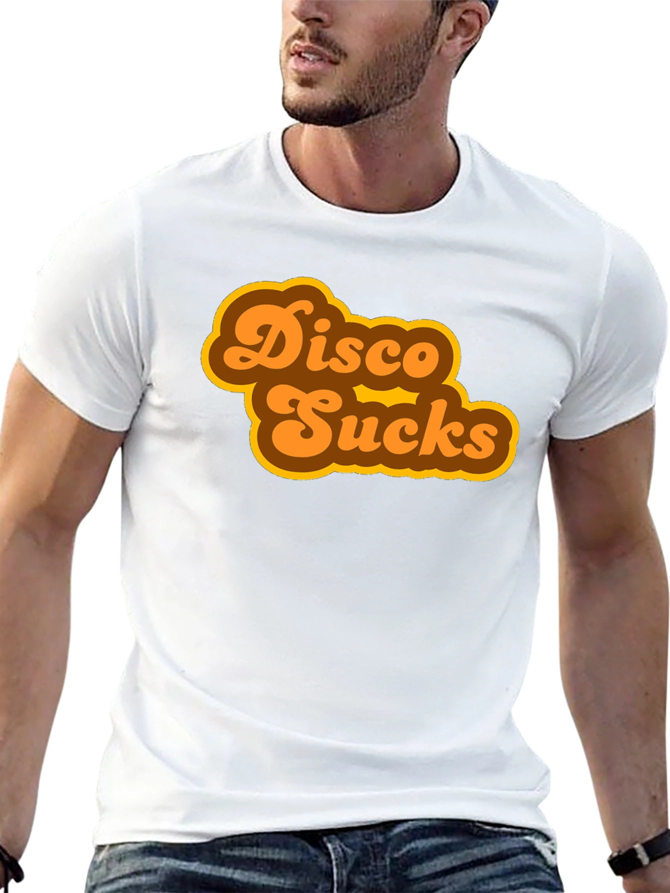 Disco Sucks Retro Style Black T-Shirt
