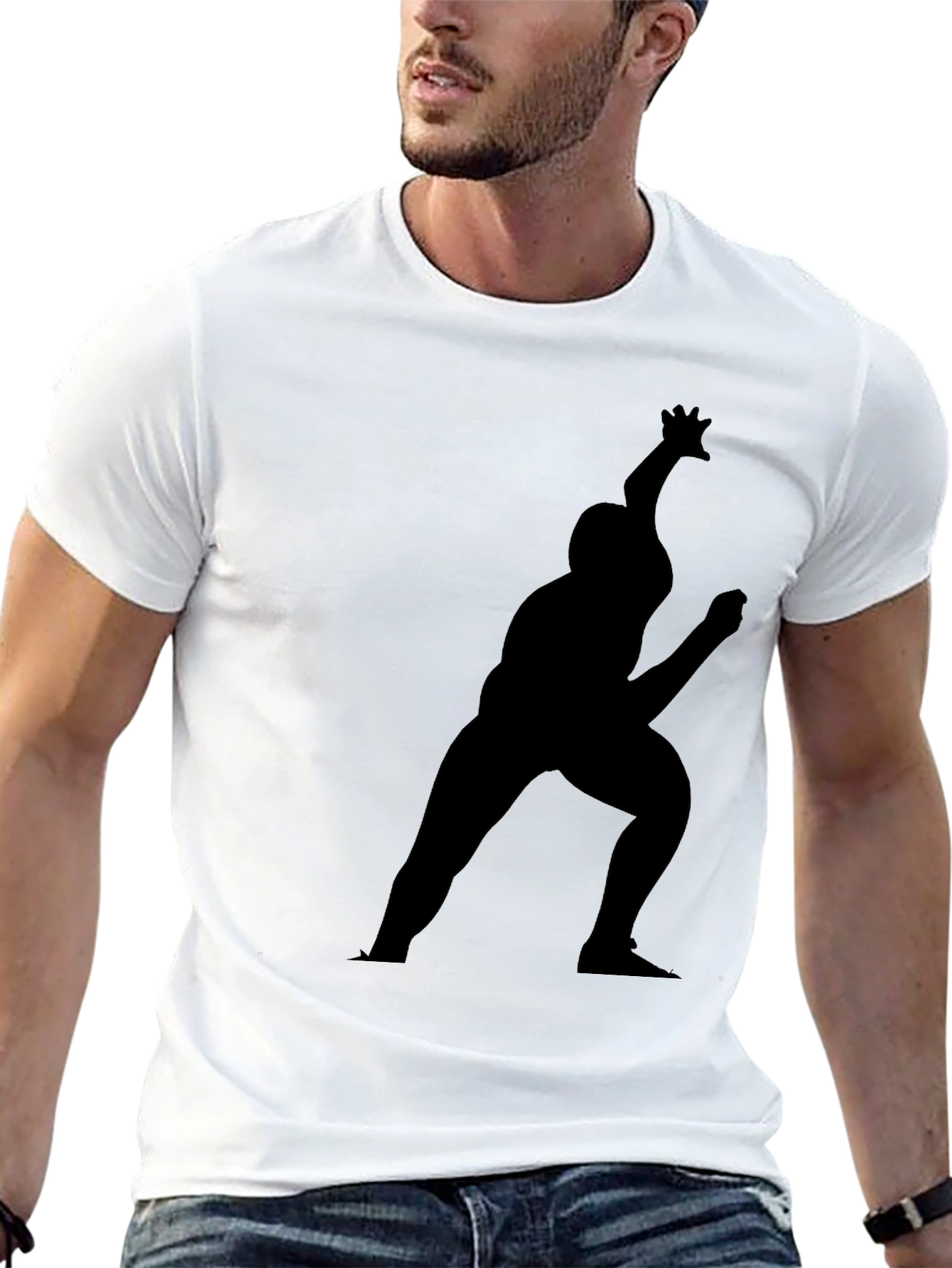 Silhouette Graphic Print Tee - Modern Style