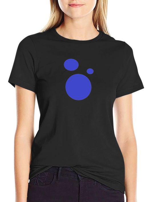 Modern Black T-Shirt with Abstract Circle Design