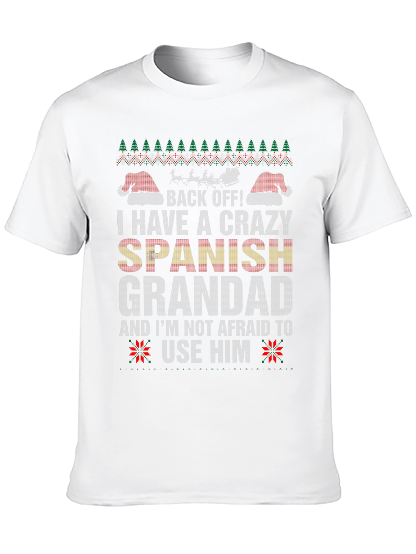 Crazy Spanish Grandad Christmas T-Shirt