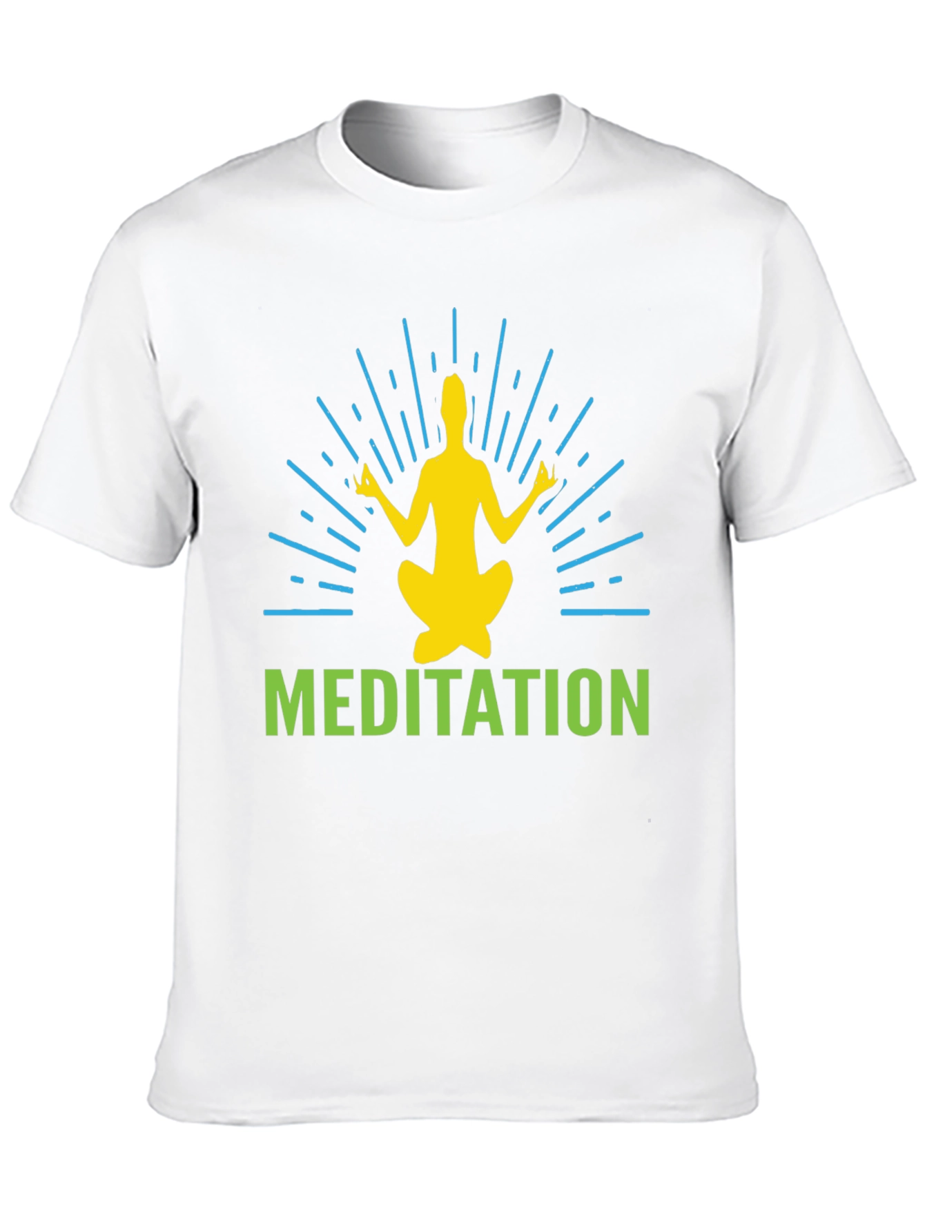 Meditate in Style: Black Graphic T-Shirt