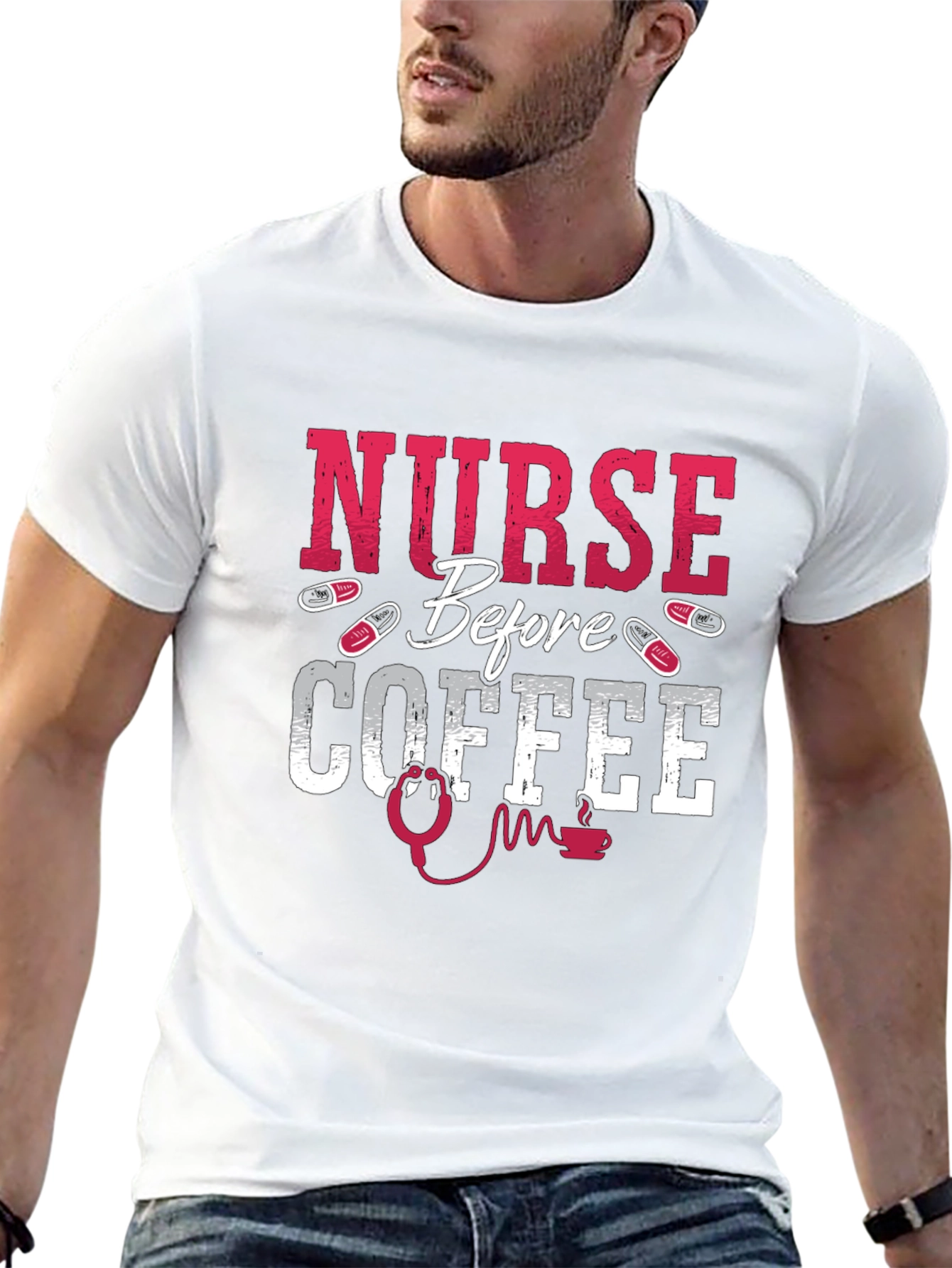 Nurse Before Coffee Graphic Tee