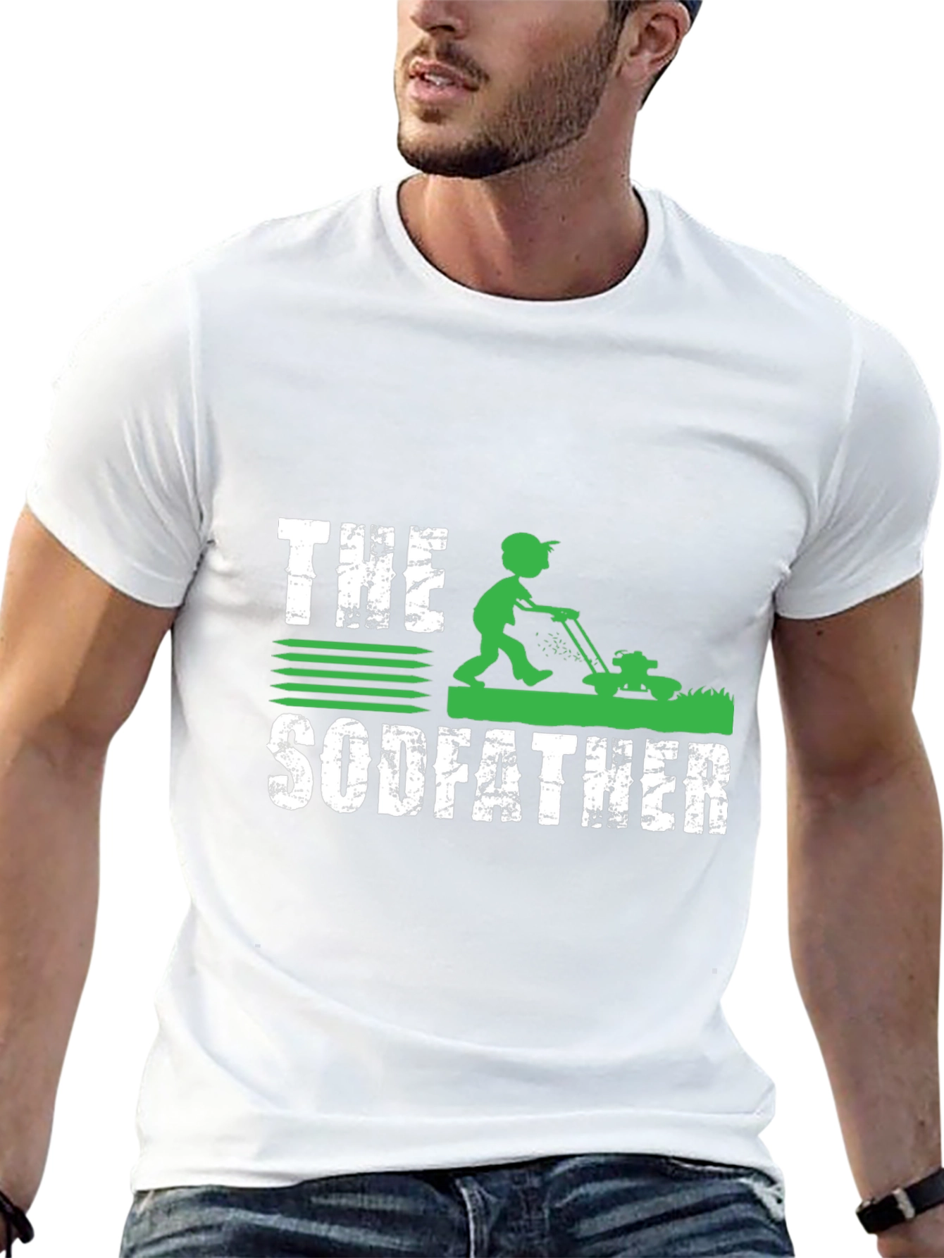 The Sodfather Funny Lawn Care T-Shirt