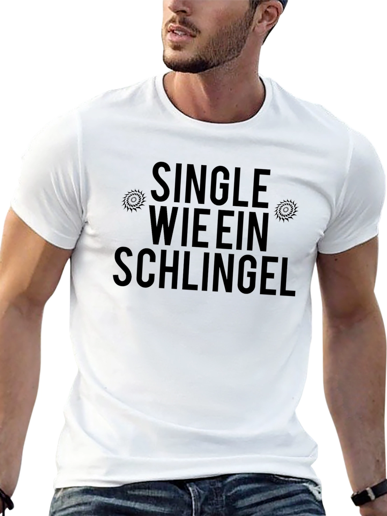 Single Wie Ein Schlingel T-Shirt Funny German Slogan