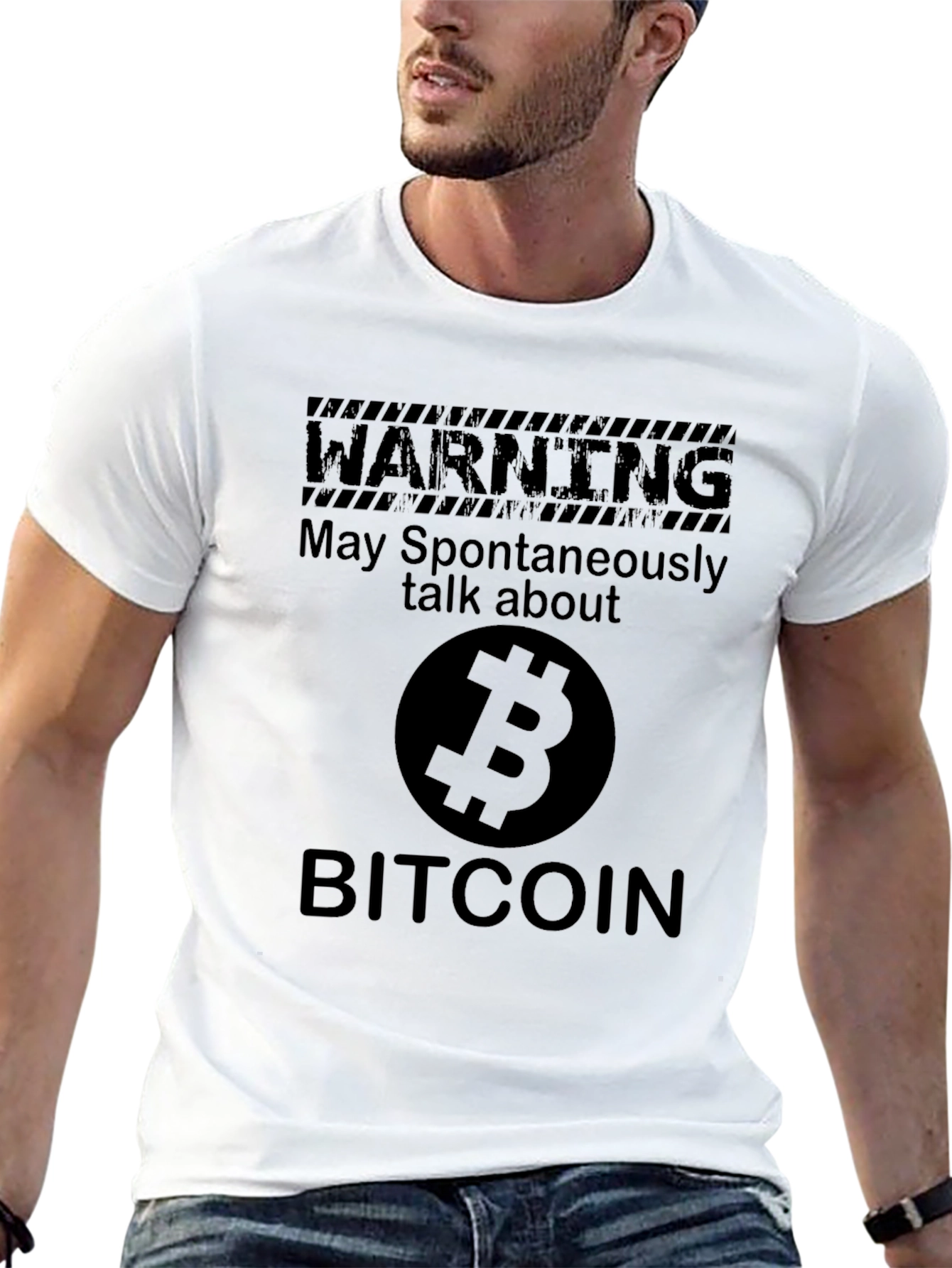 Bitcoin Warning T-Shirt - Crypto Enthusiast Tee
