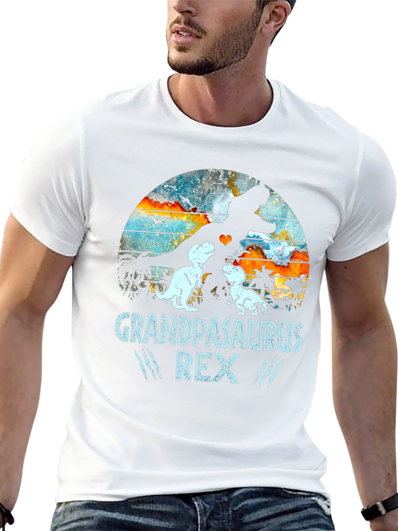 Grandpasaurus Rex T-Shirt - Dino Dad Tee