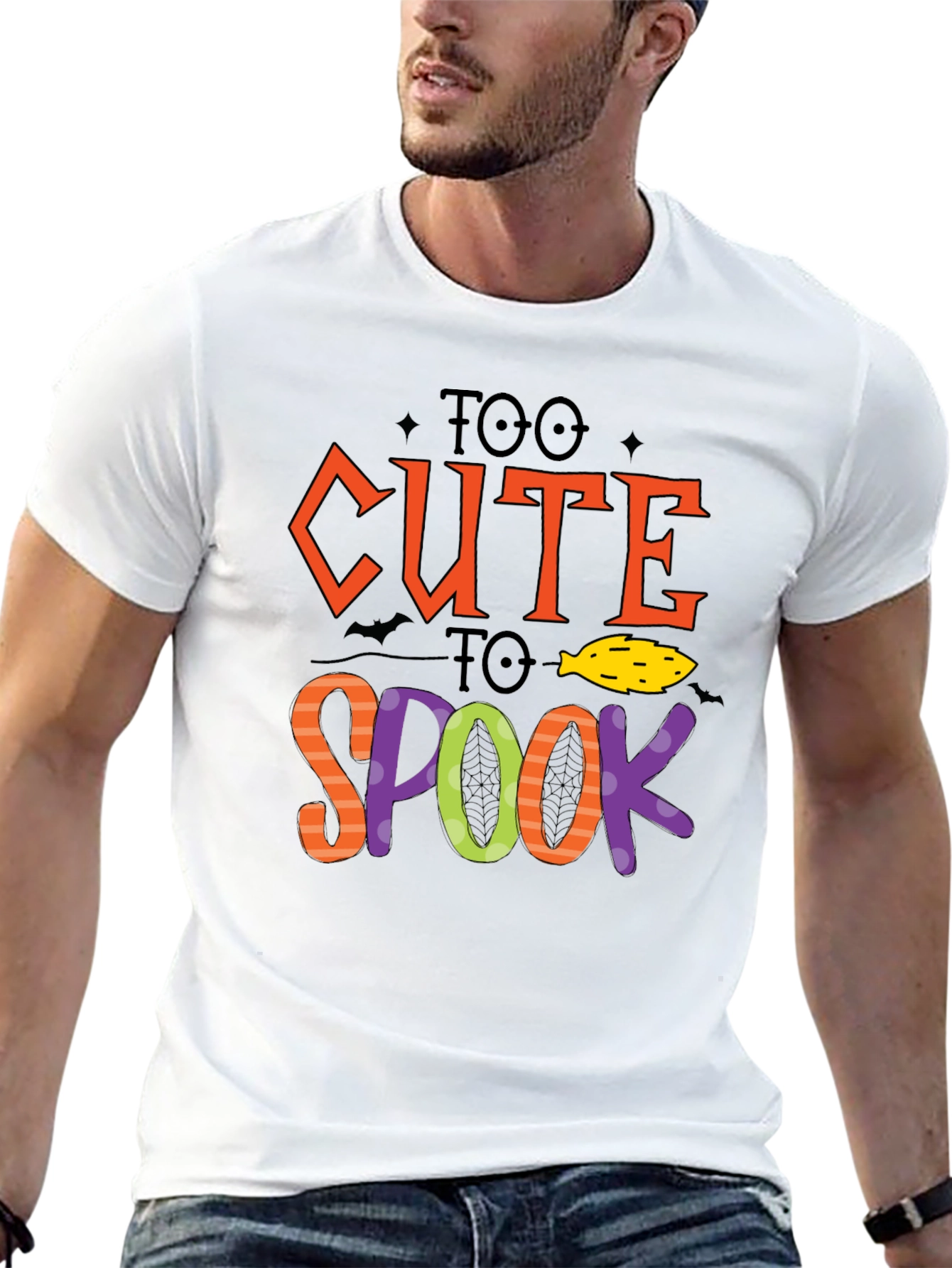 Too Cute To Spook Halloween Graphic T-Shirt