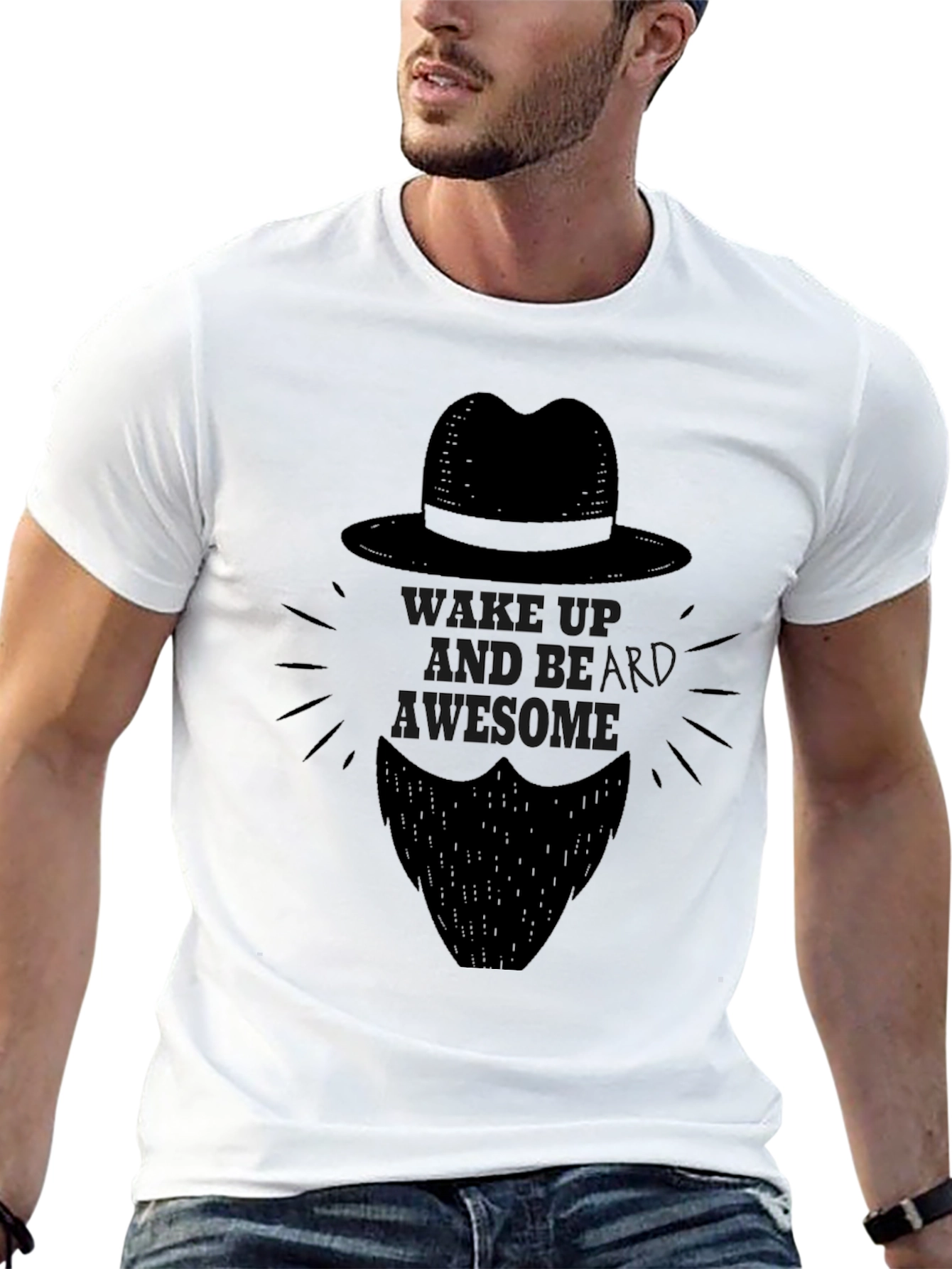 Wake Up Beard Awesome T-Shirt