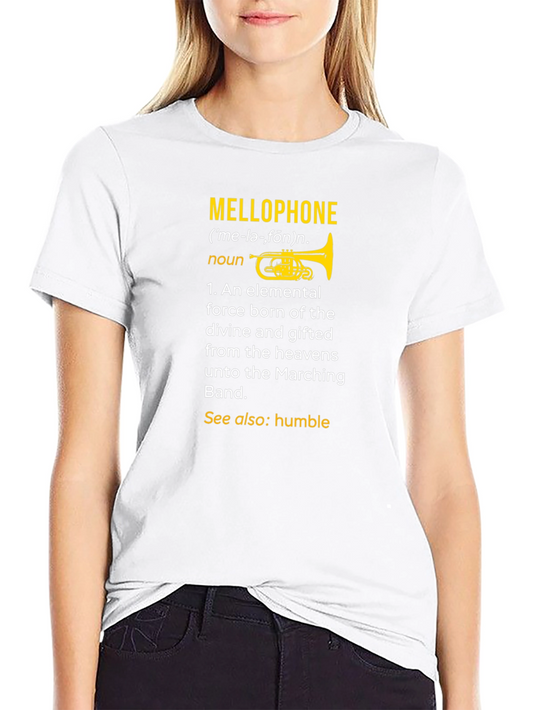 Mellophone Definition Black T-Shirt - Band Humor