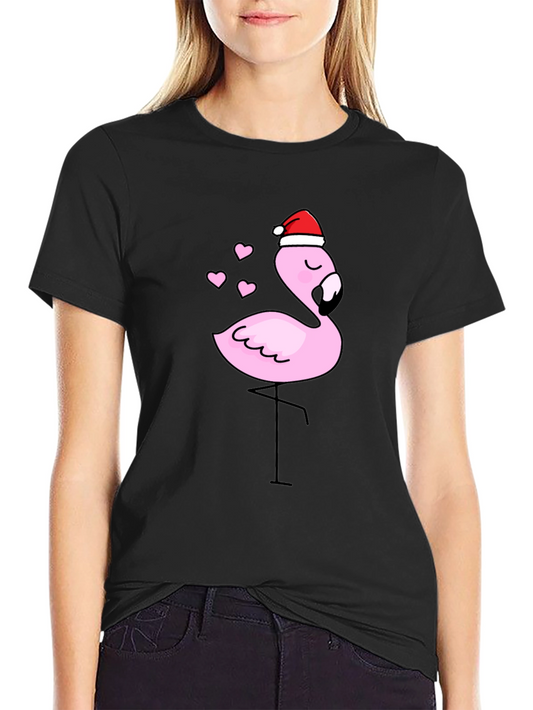 Festive Flamingo Graphic Tee