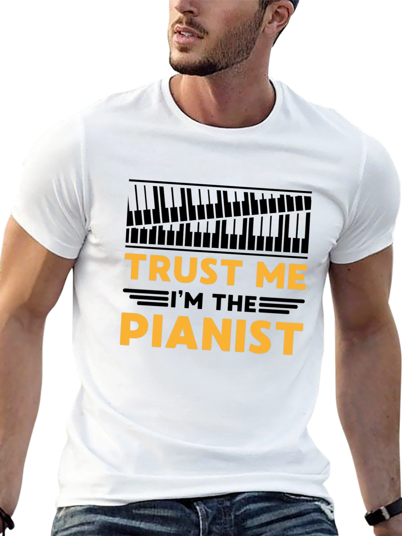 Trust Me Im The Pianist Black T-Shirt