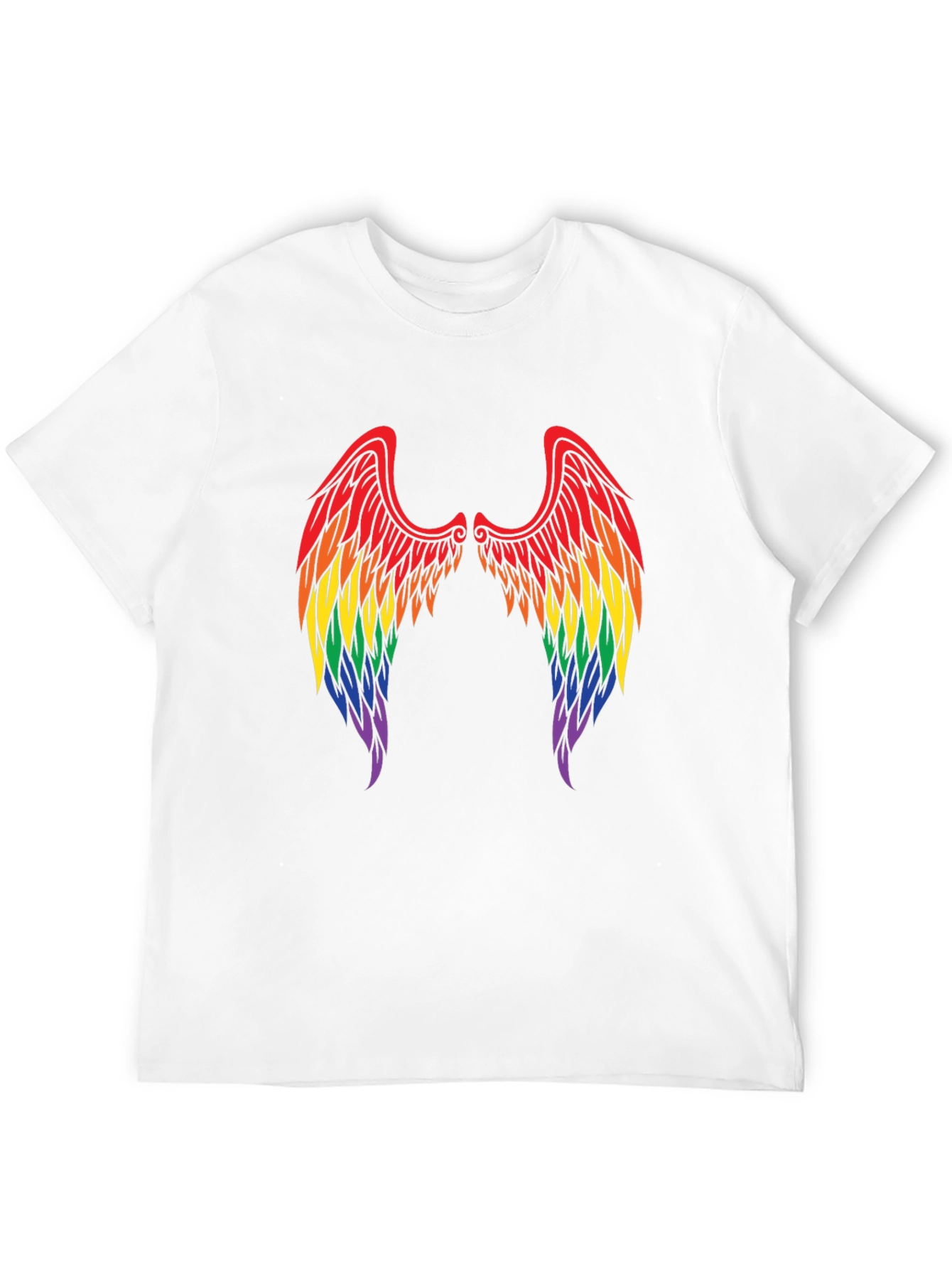 Rainbow Angel Wings T-Shirt - Pride Tee