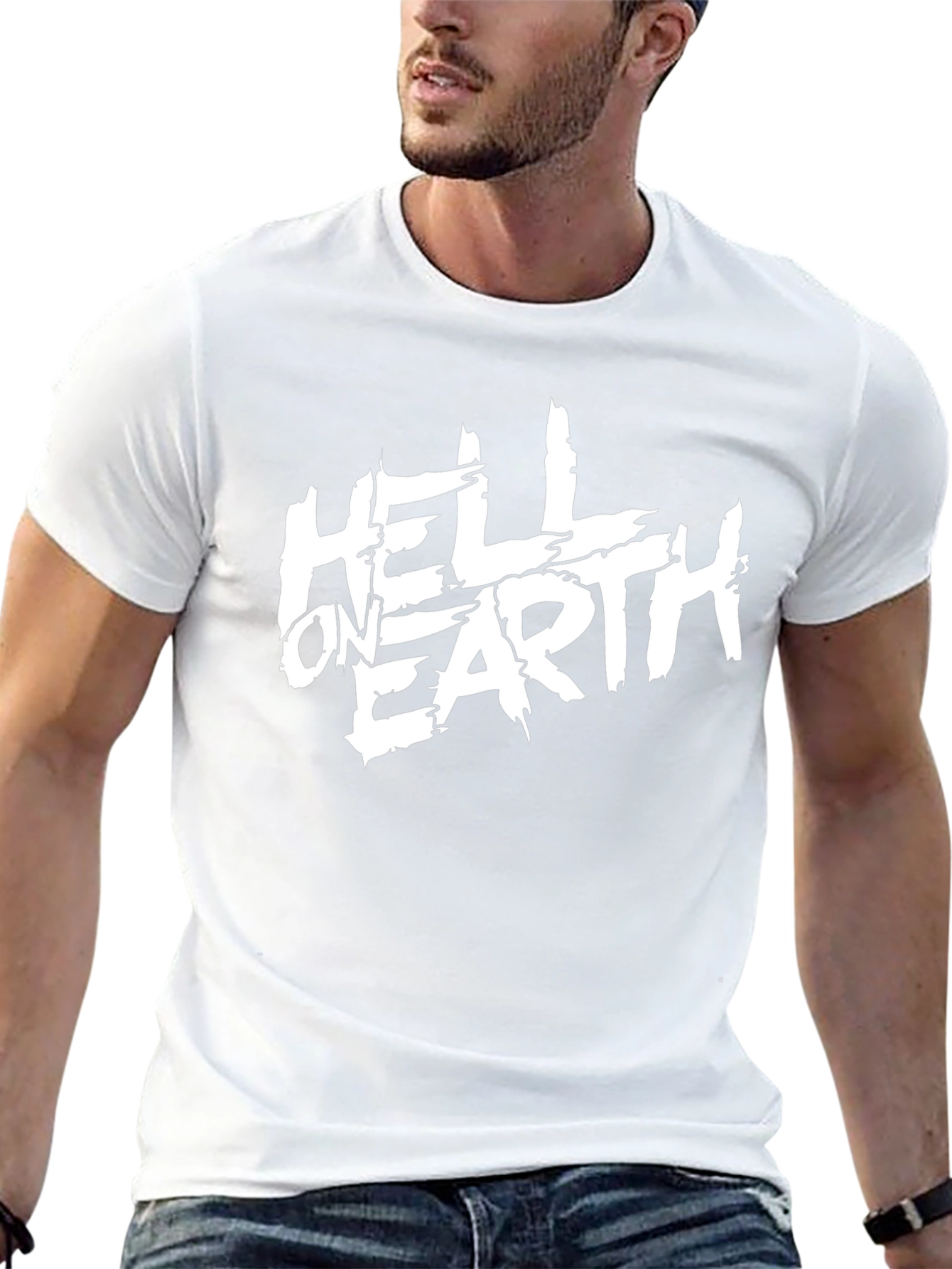Hell On Earth Graphic Tee - Black Cotton T-Shirt