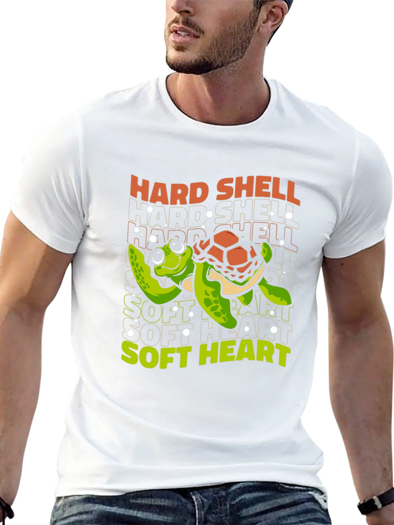 Hard Shell Soft Heart Turtle Graphic Tee