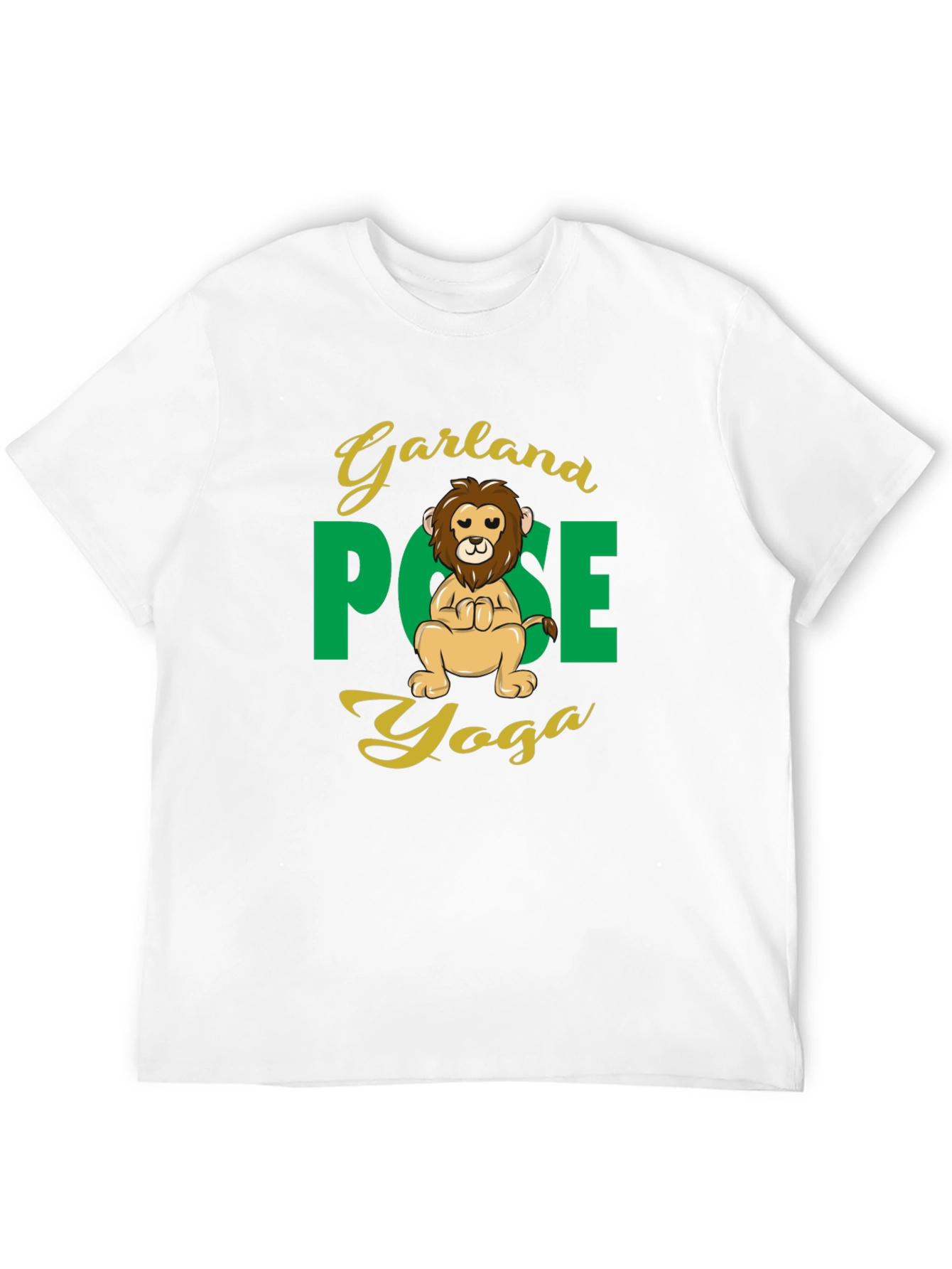 Garland Pose Yoga Lion Graphic Tee