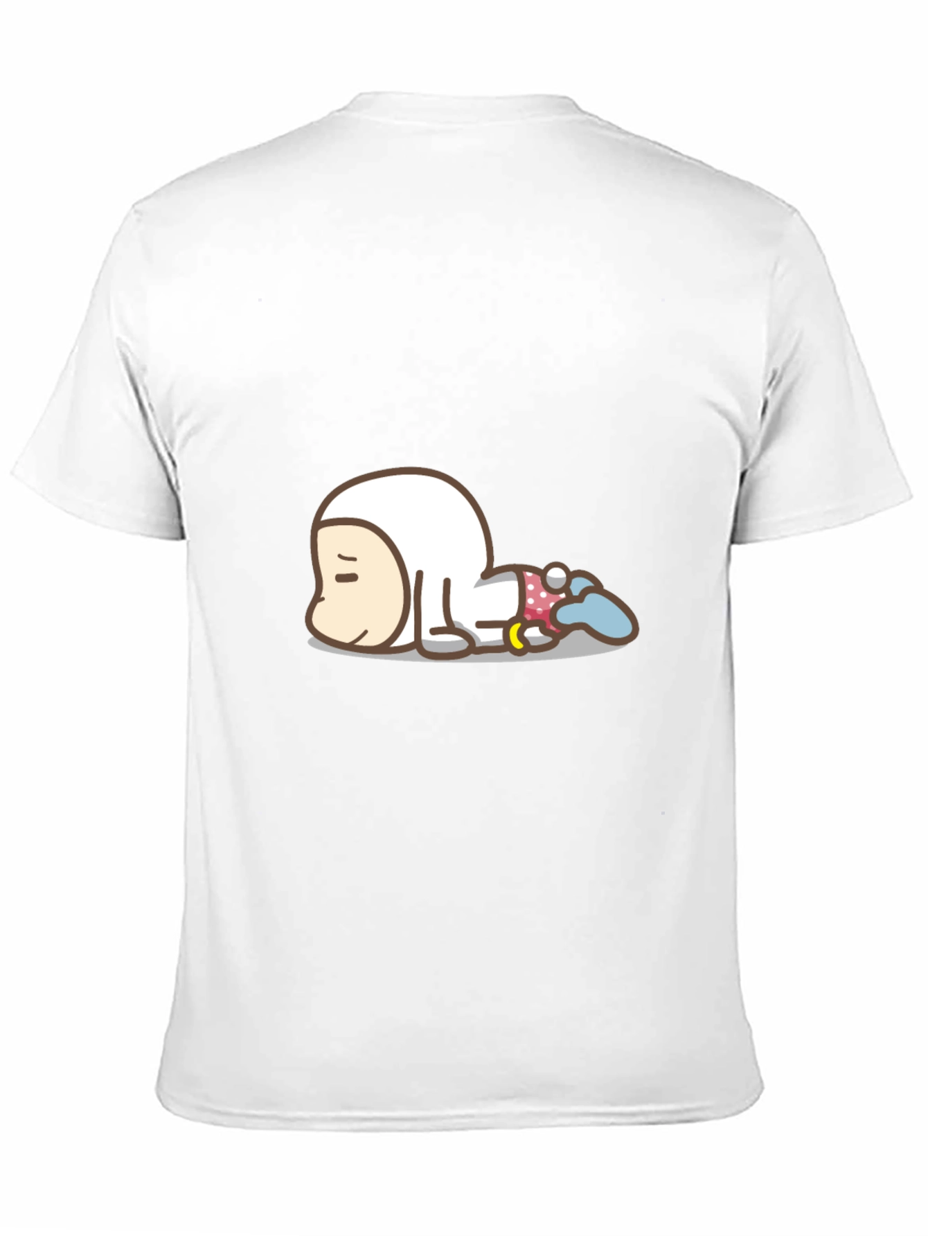 Cartoon Astronaut Graphic Black T-Shirt