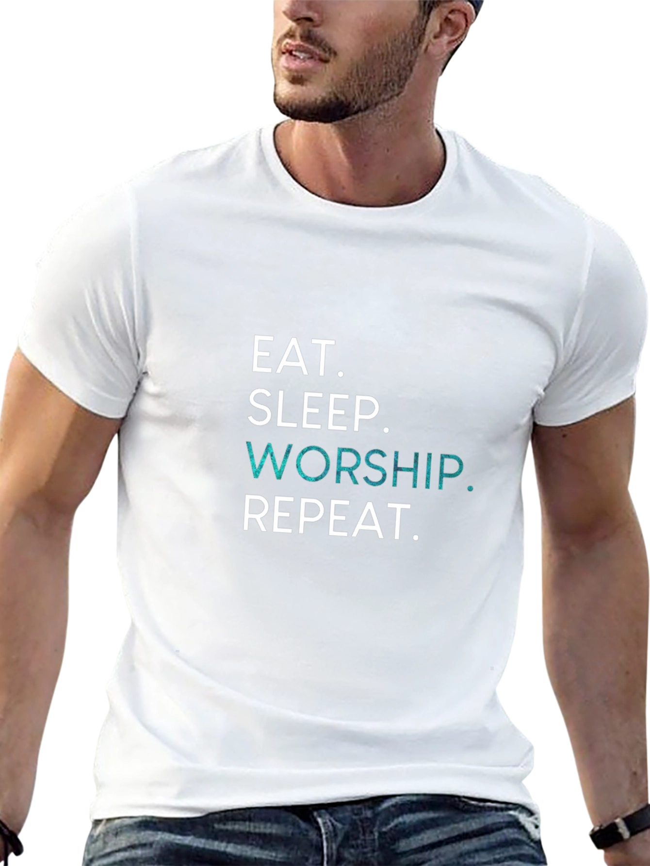 Eat Sleep Worship Repeat T-Shirt