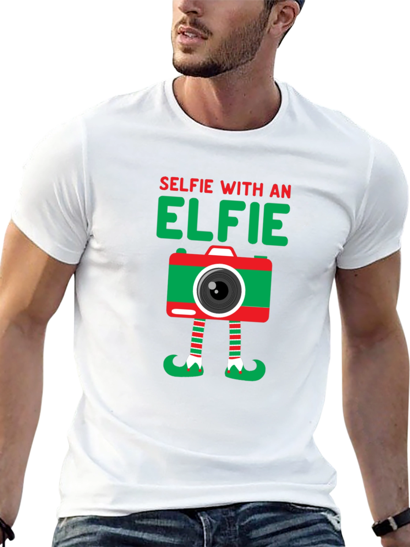 Selfie with an Elfie Christmas T-Shirt