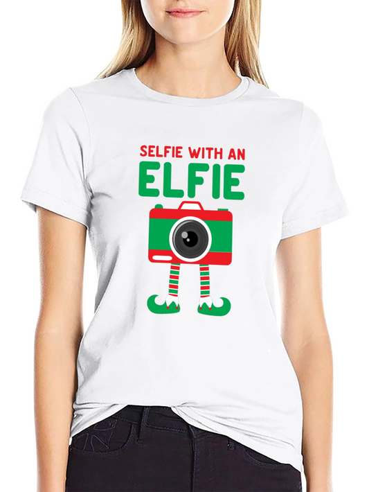 Selfie with an Elfie Christmas T-Shirt